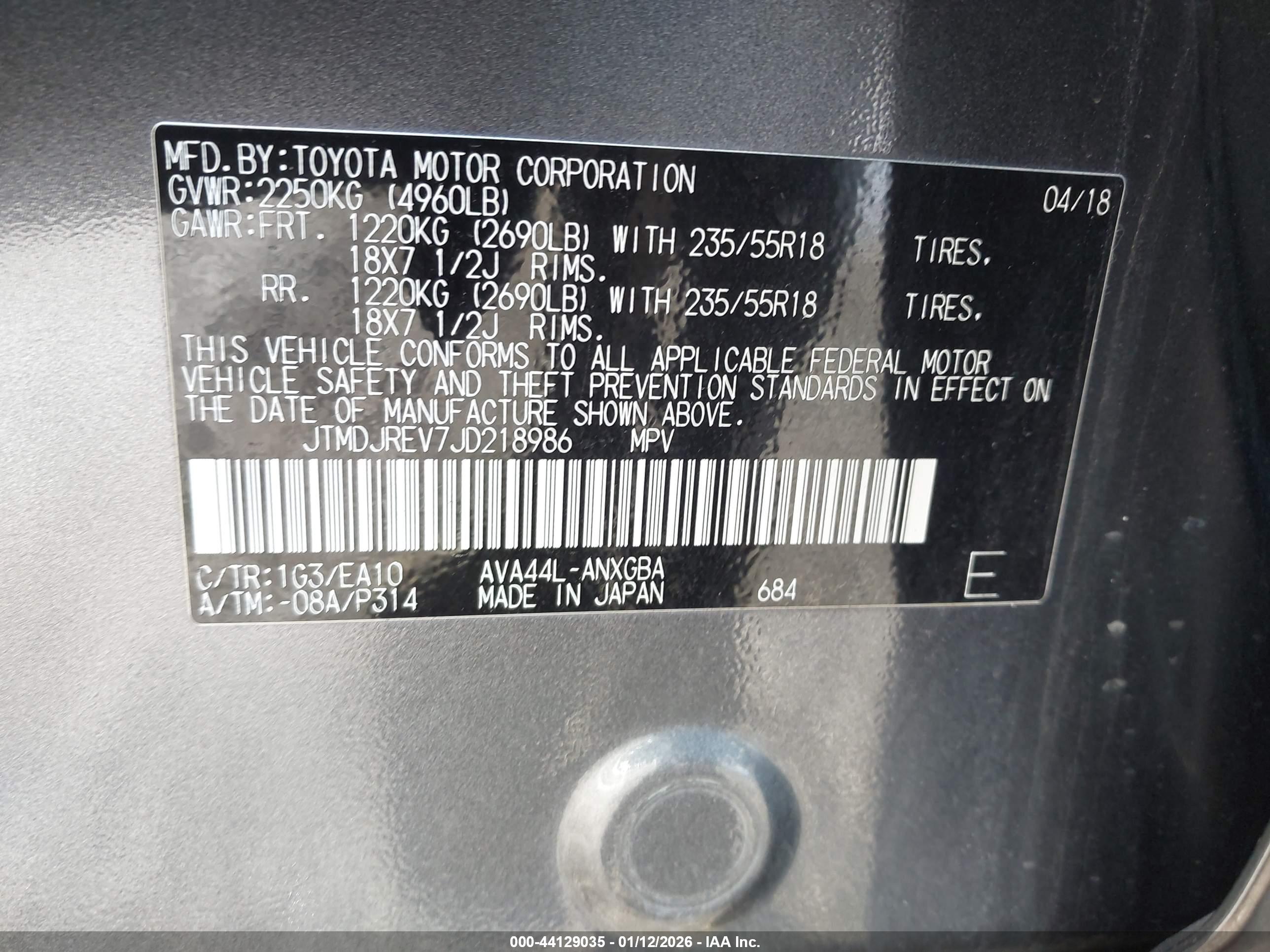 TOYOTA RAV4 image 9