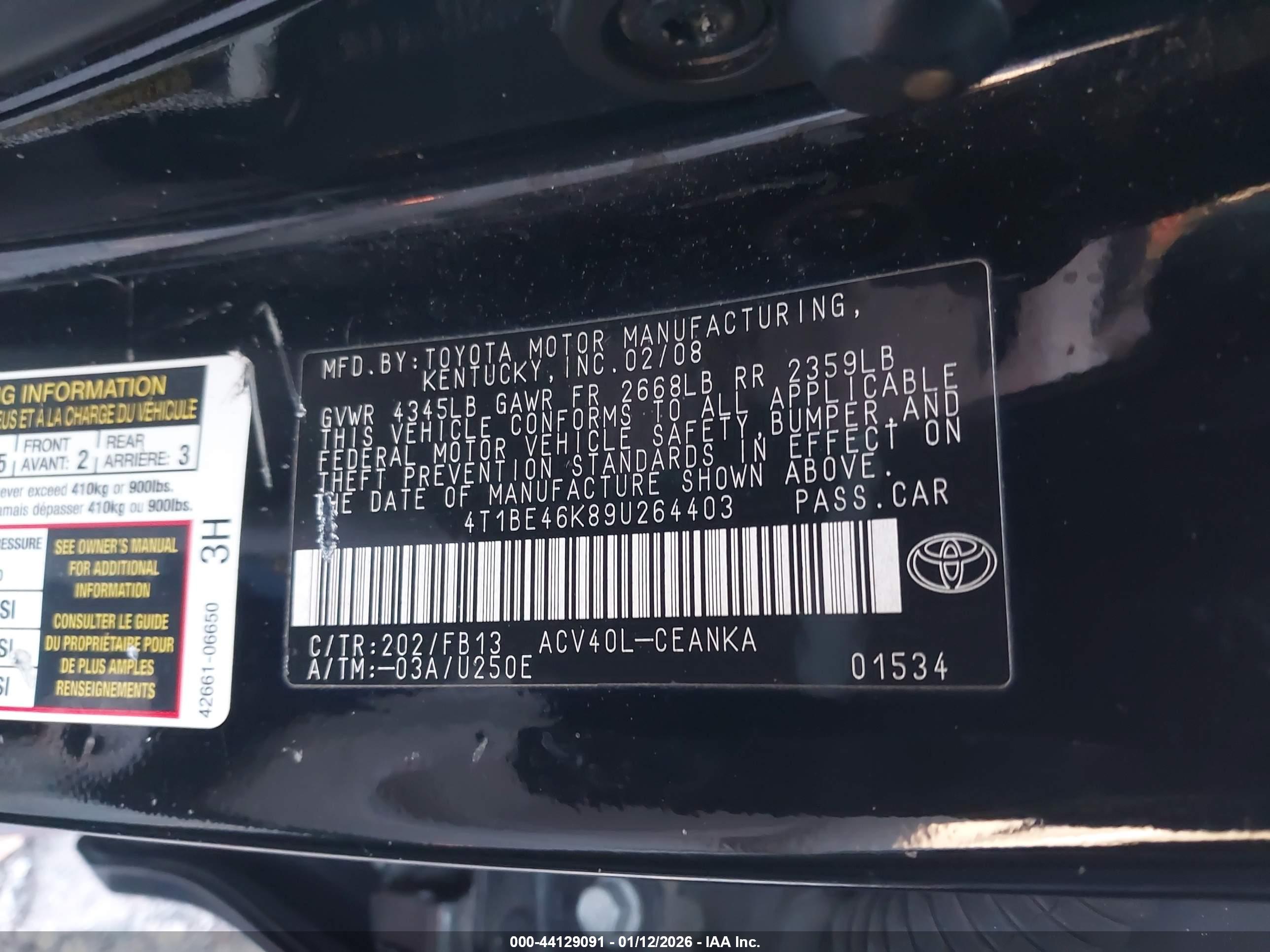 TOYOTA CAMRY image 9