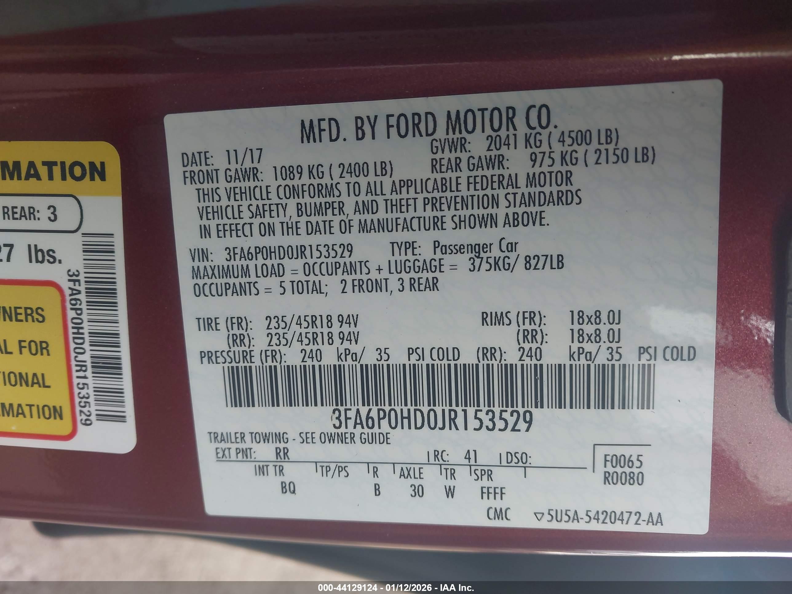 FORD FUSION image 9