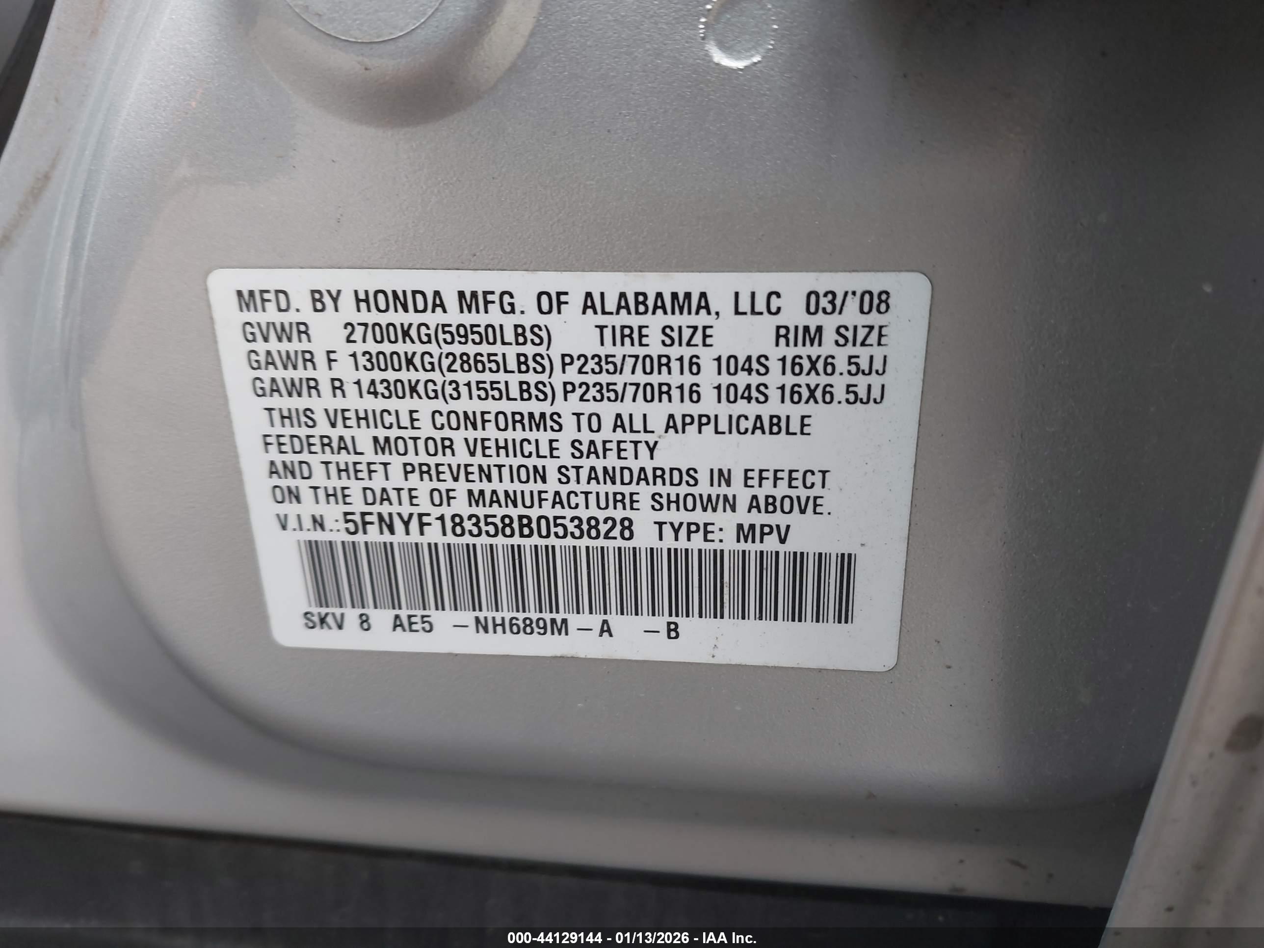 HONDA PILOT image 9