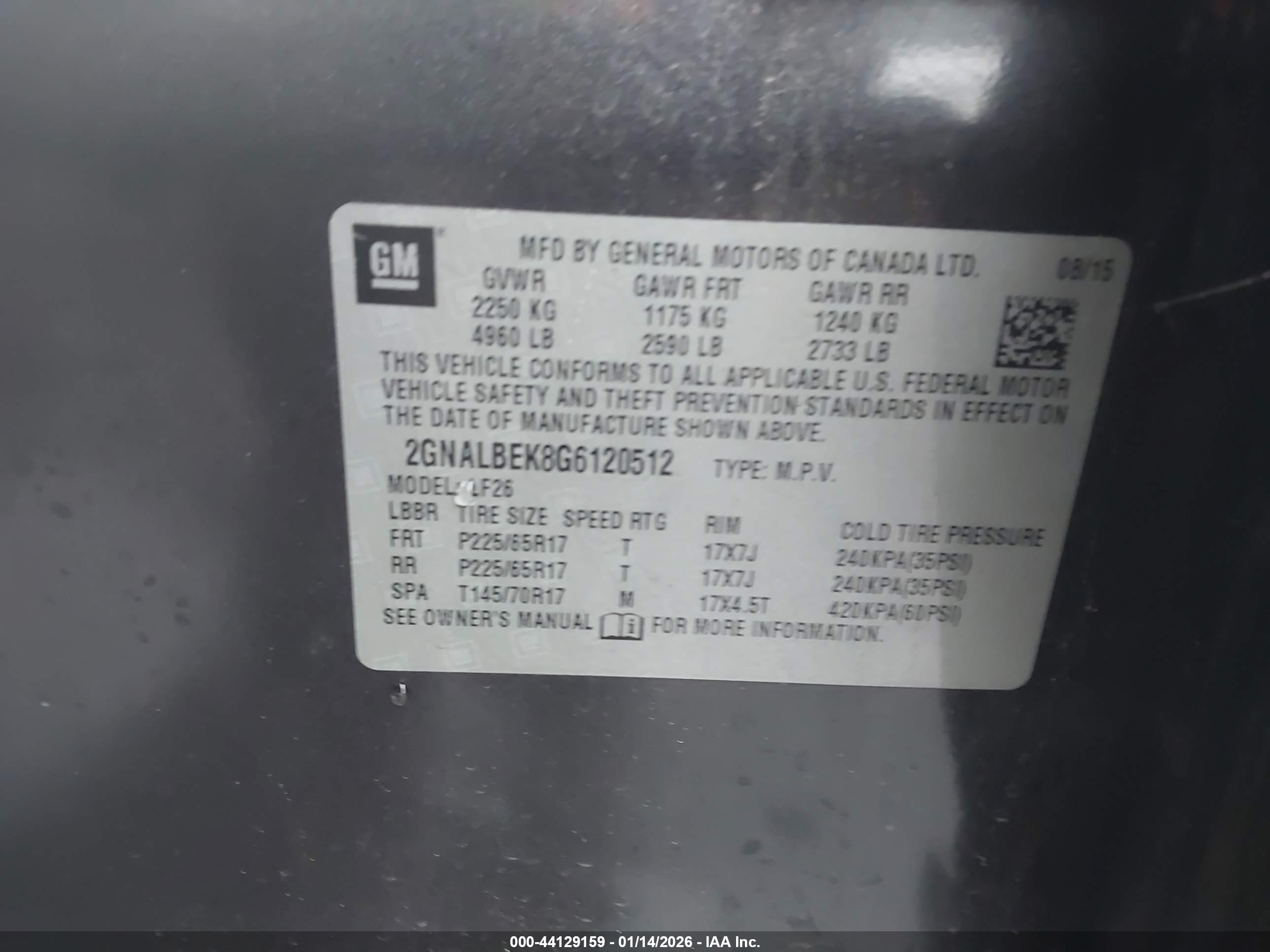 CHEVROLET EQUINOX image 9