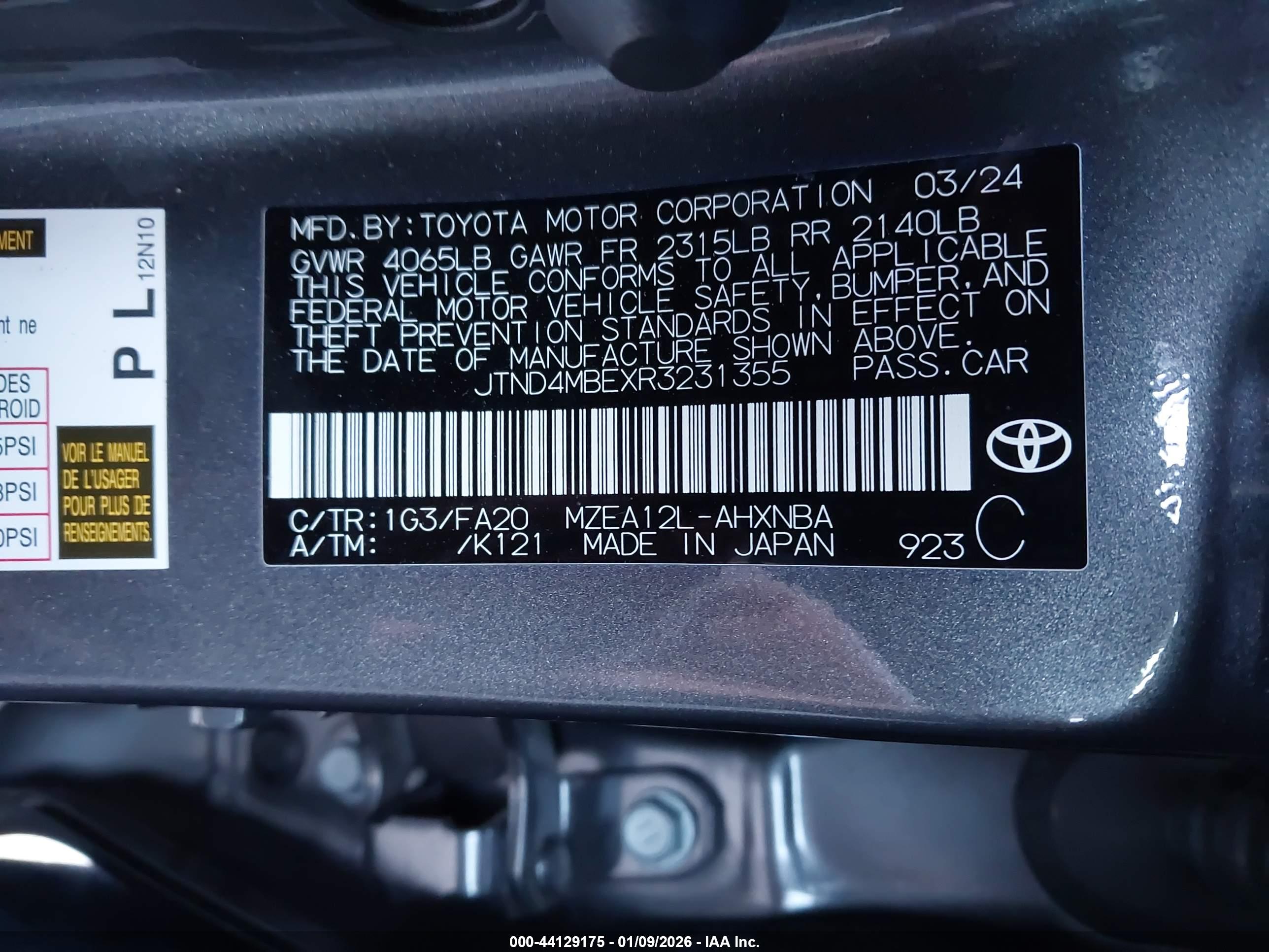 TOYOTA COROLLA image 9