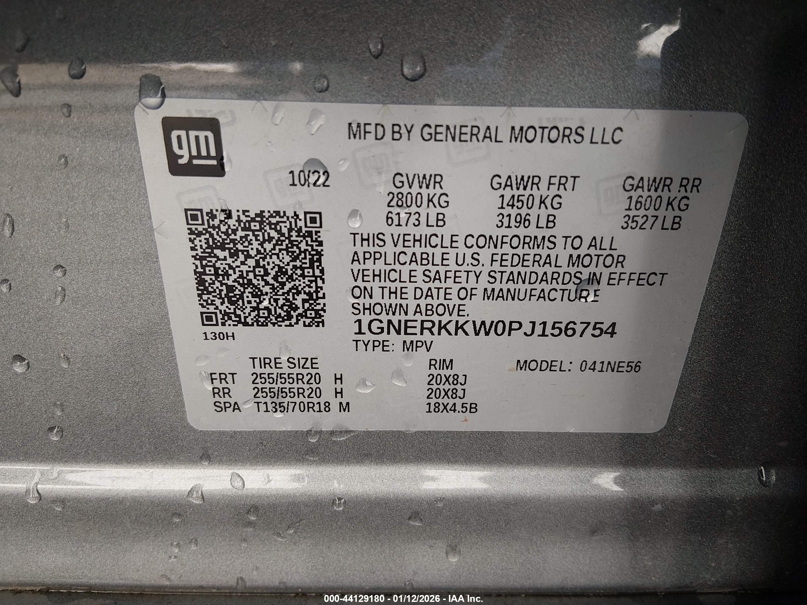 CHEVROLET TRAVERSE image 9