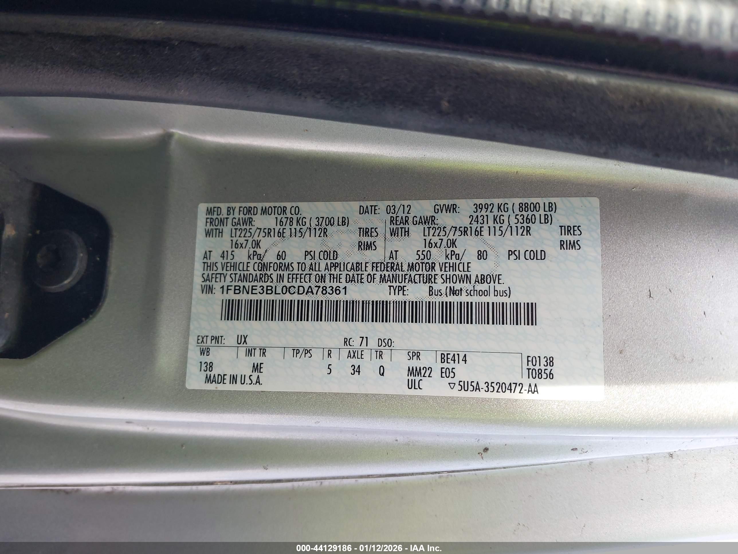 FORD E-350 image 9