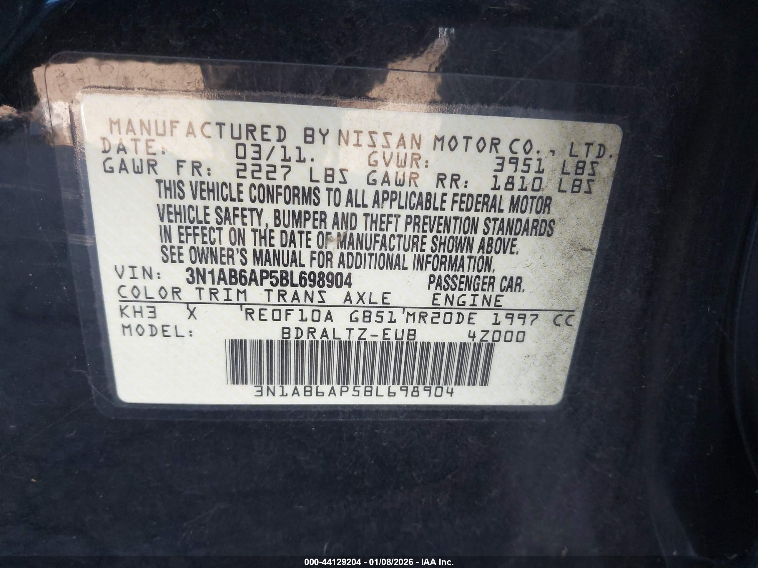 NISSAN SENTRA image 9