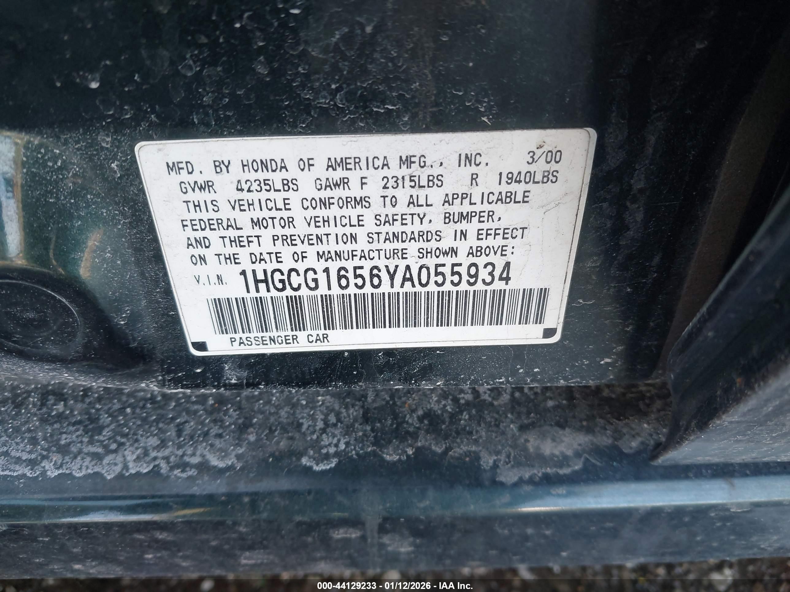 HONDA ACCORD image 9