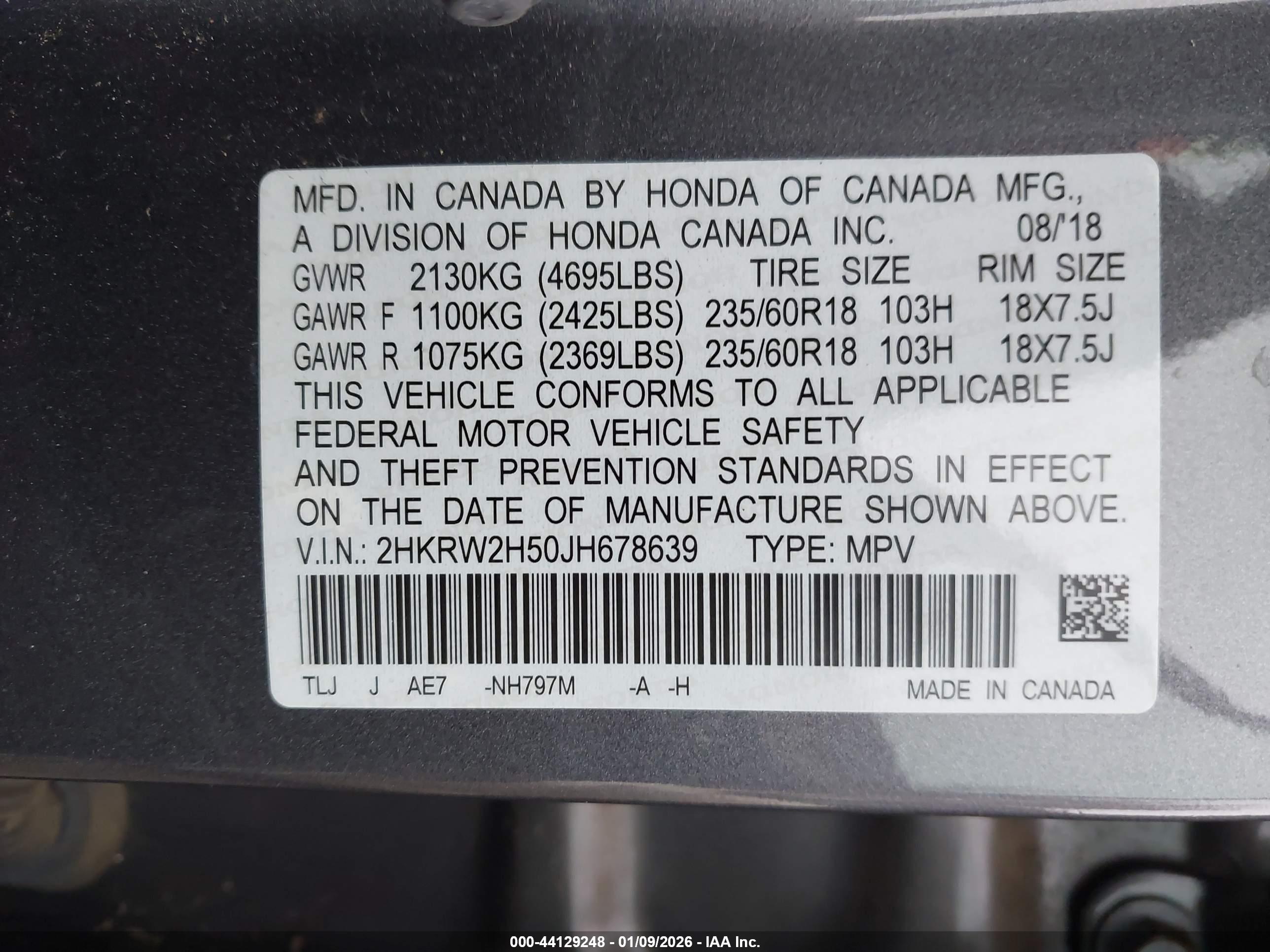 HONDA CR-V image 9