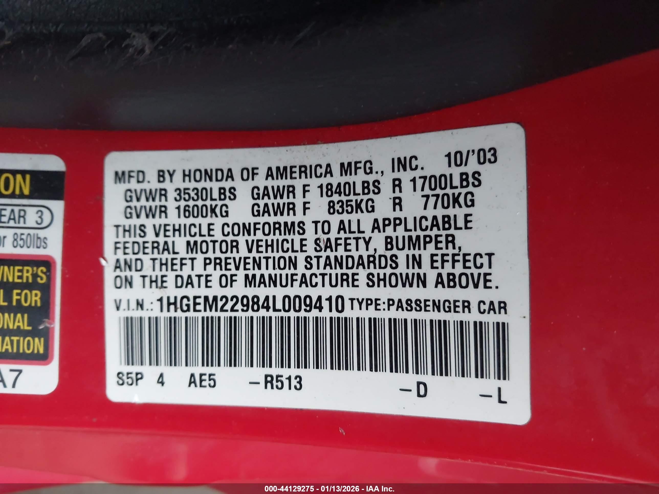 HONDA CIVIC image 9