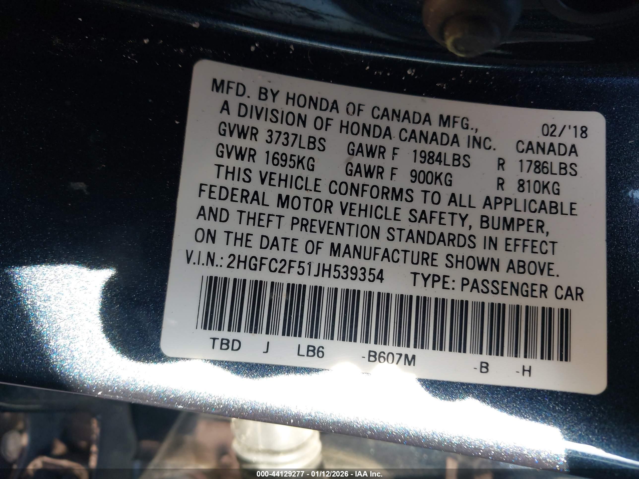 HONDA CIVIC image 9