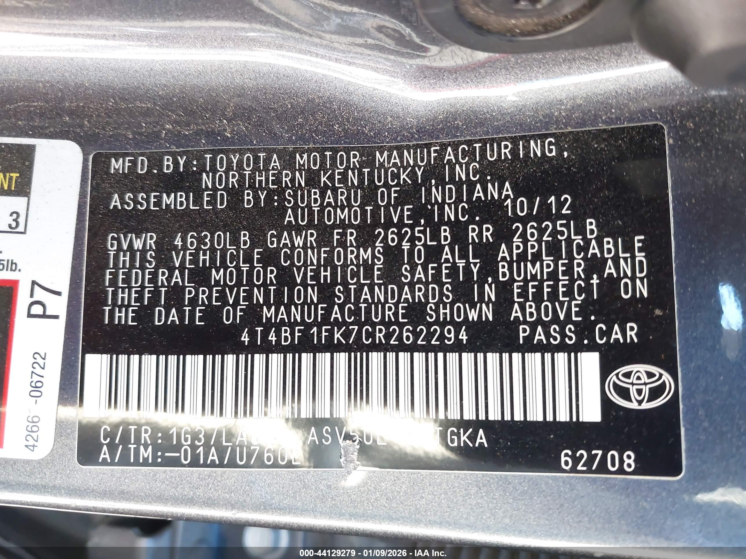 TOYOTA CAMRY image 9