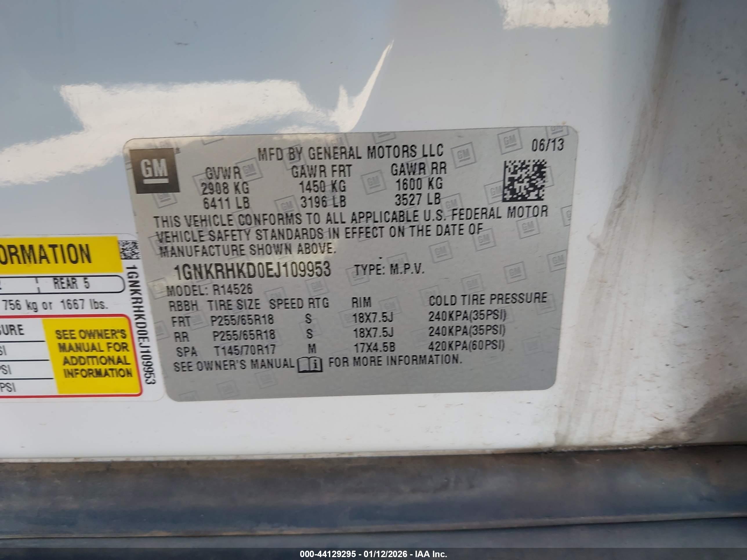 CHEVROLET TRAVERSE image 9