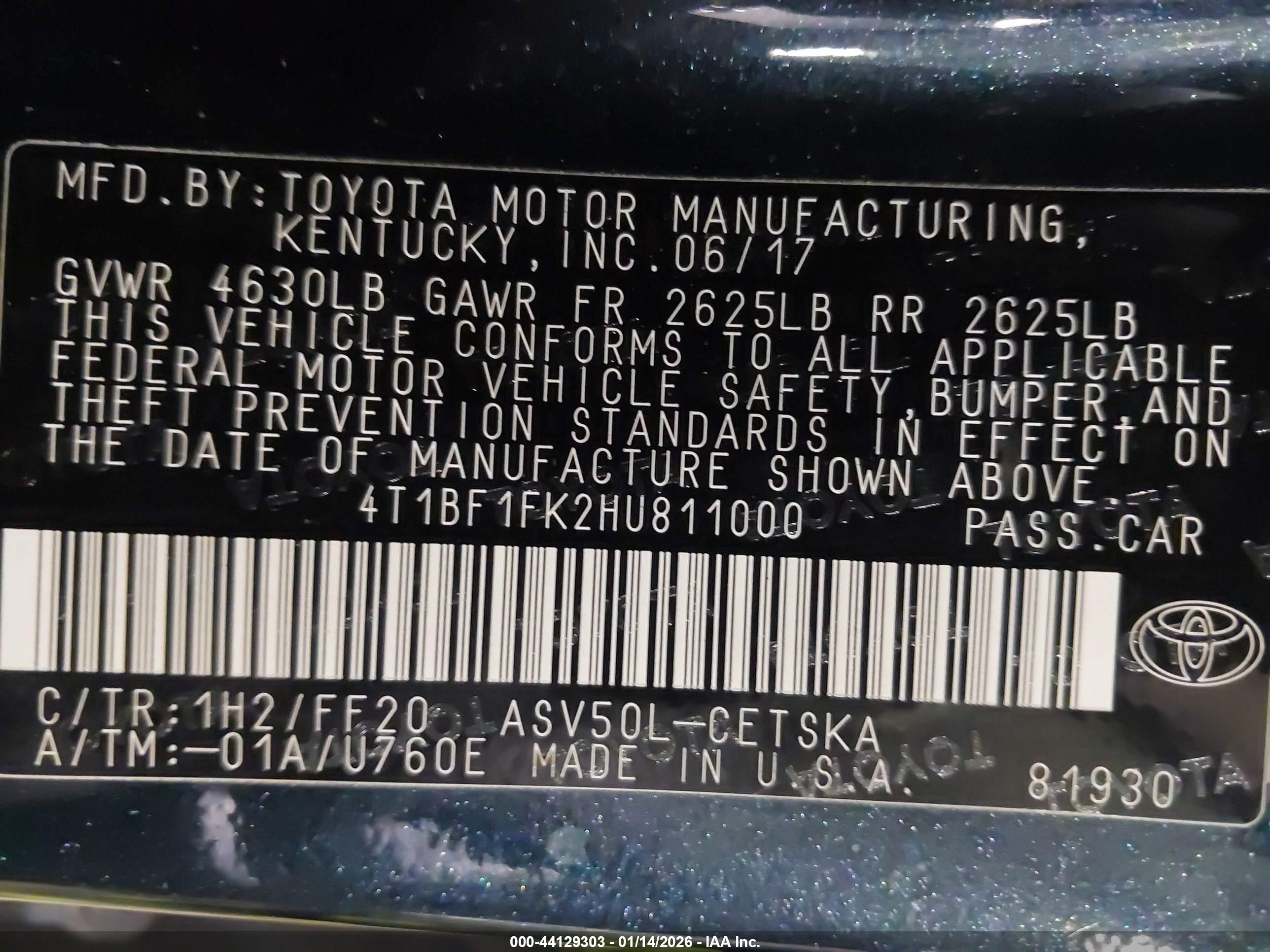 TOYOTA CAMRY image 9