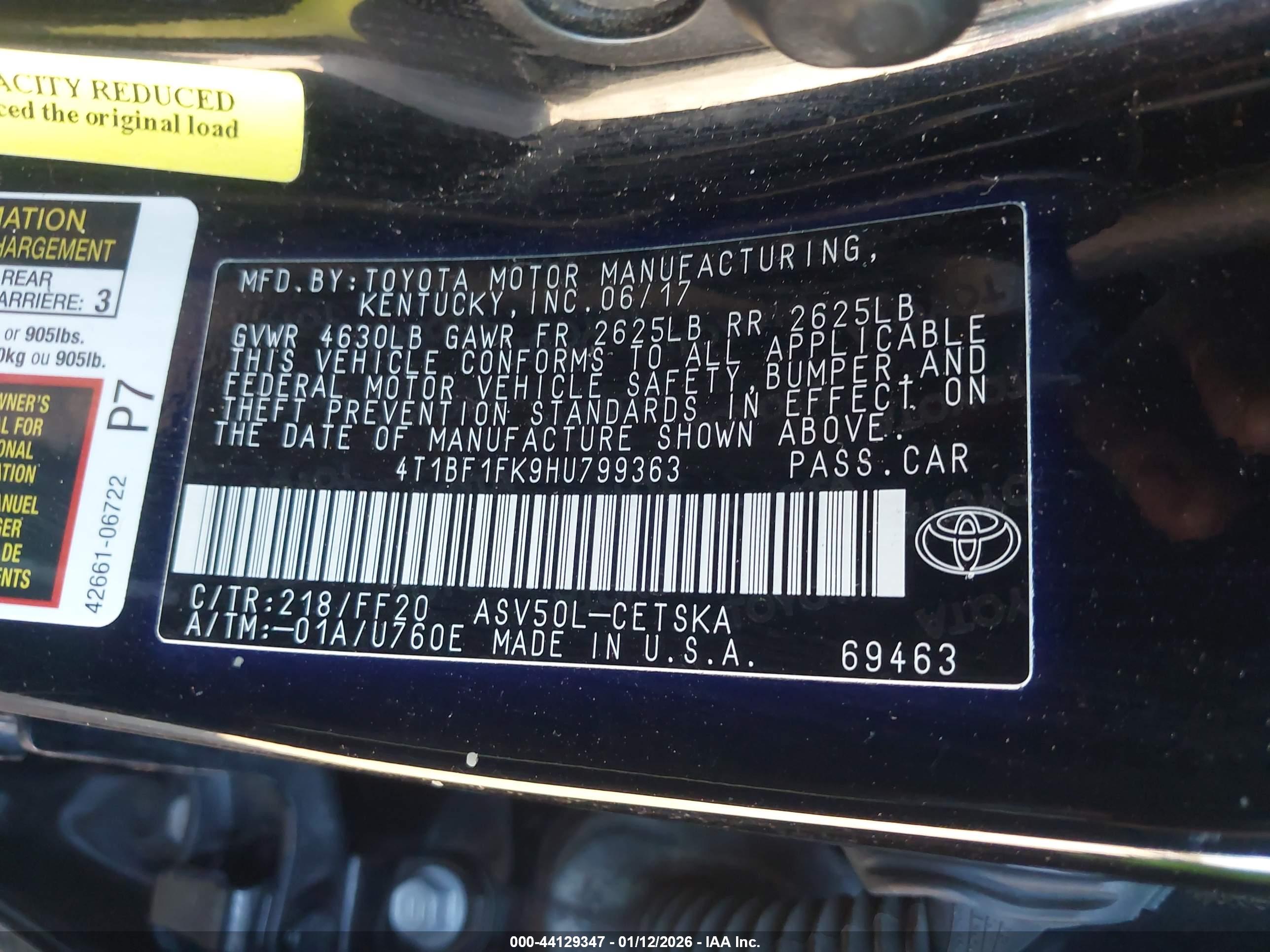 TOYOTA CAMRY image 9