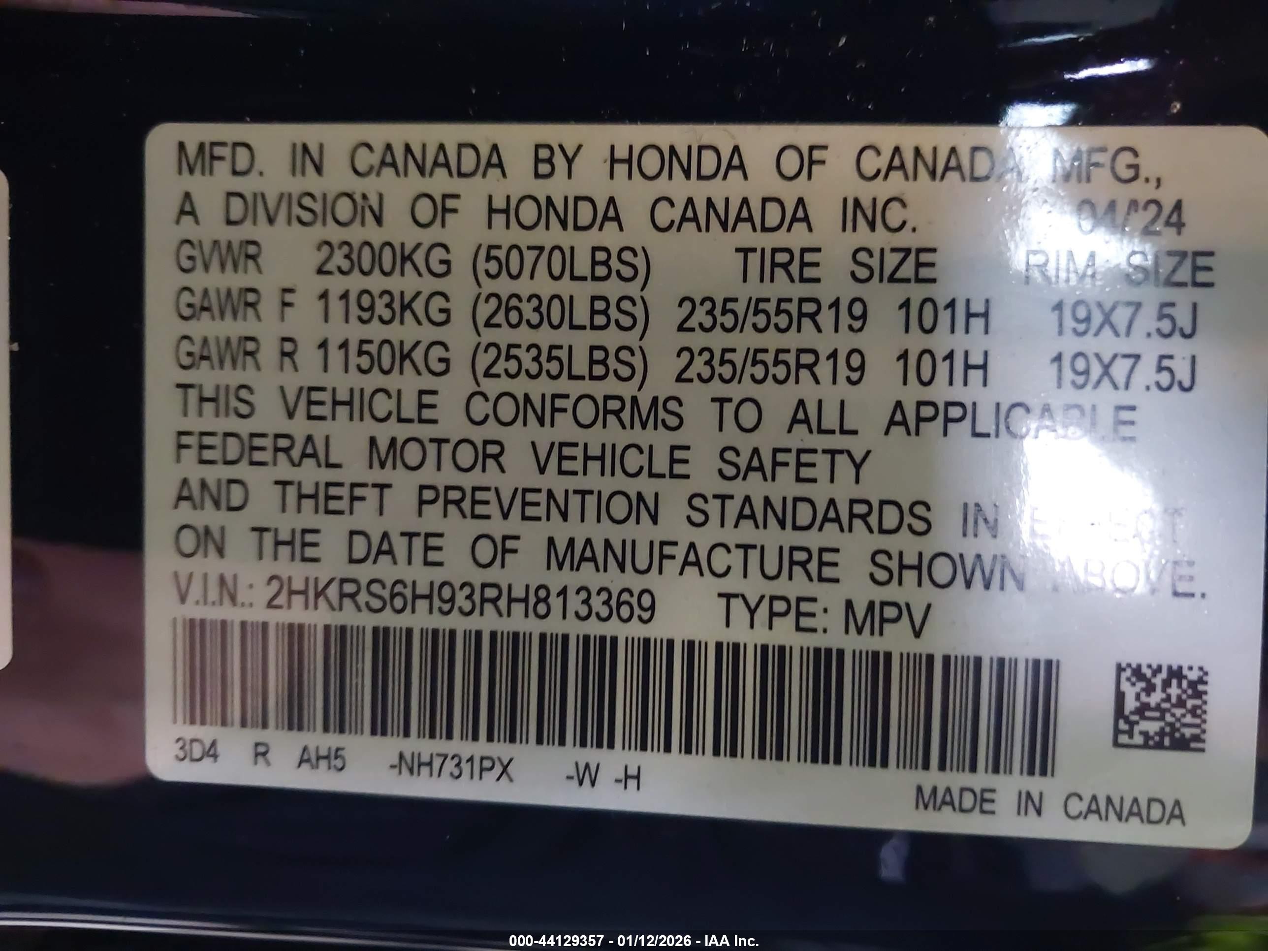 HONDA CR-V image 9