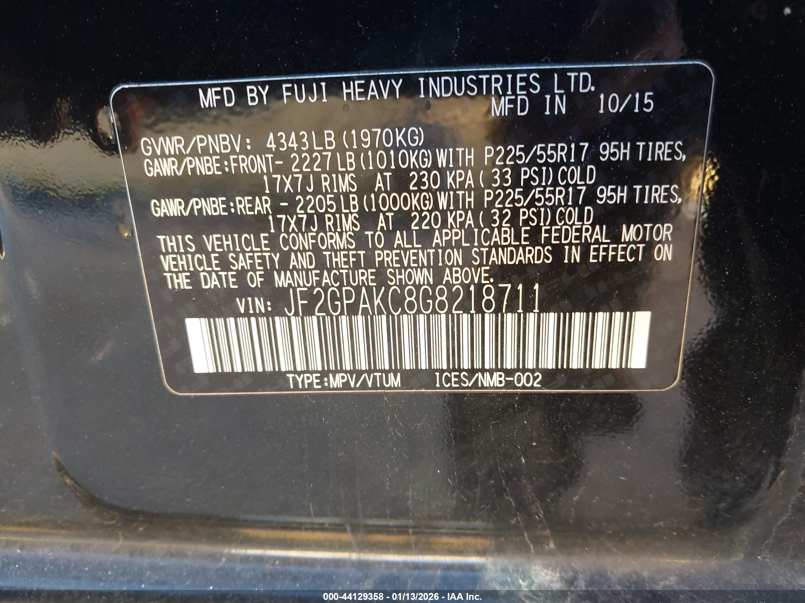 SUBARU CROSSTREK image 9