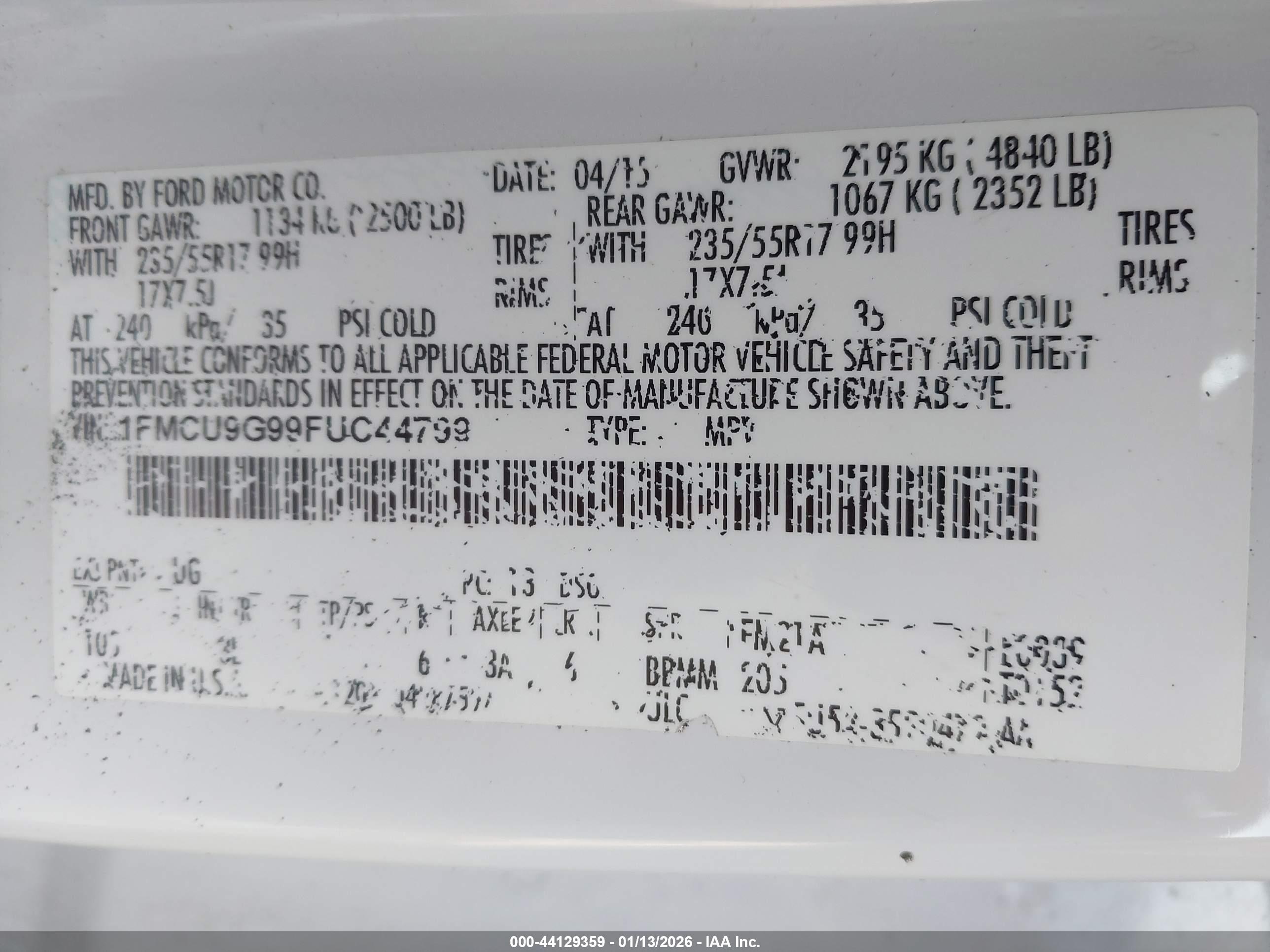 FORD ESCAPE image 9