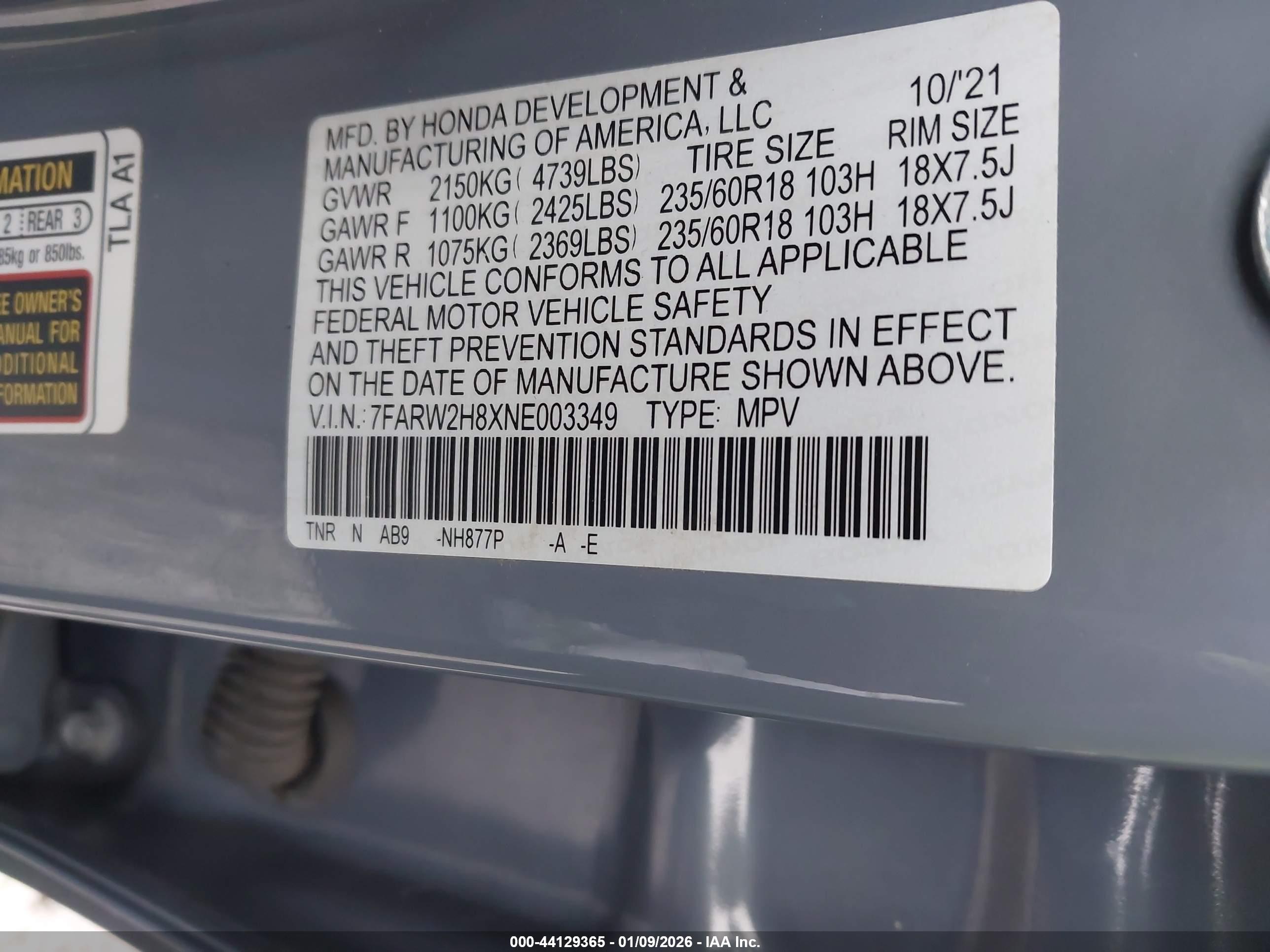 HONDA CR-V image 9