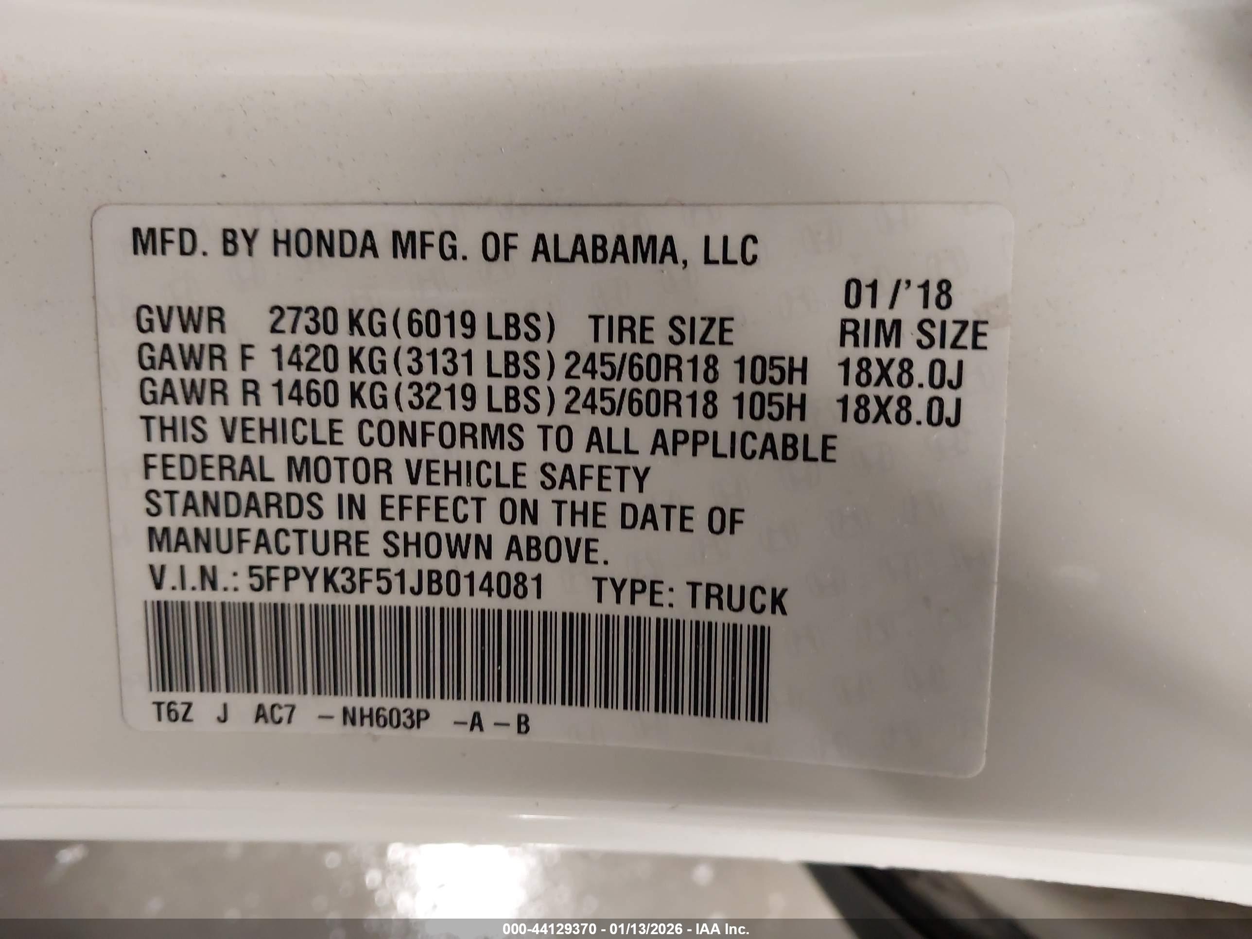 HONDA RIDGELINE image 9