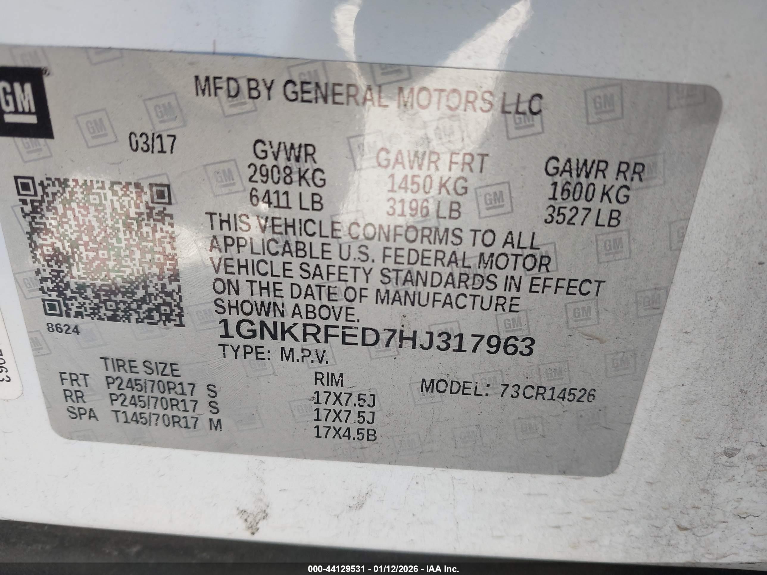 CHEVROLET TRAVERSE image 9