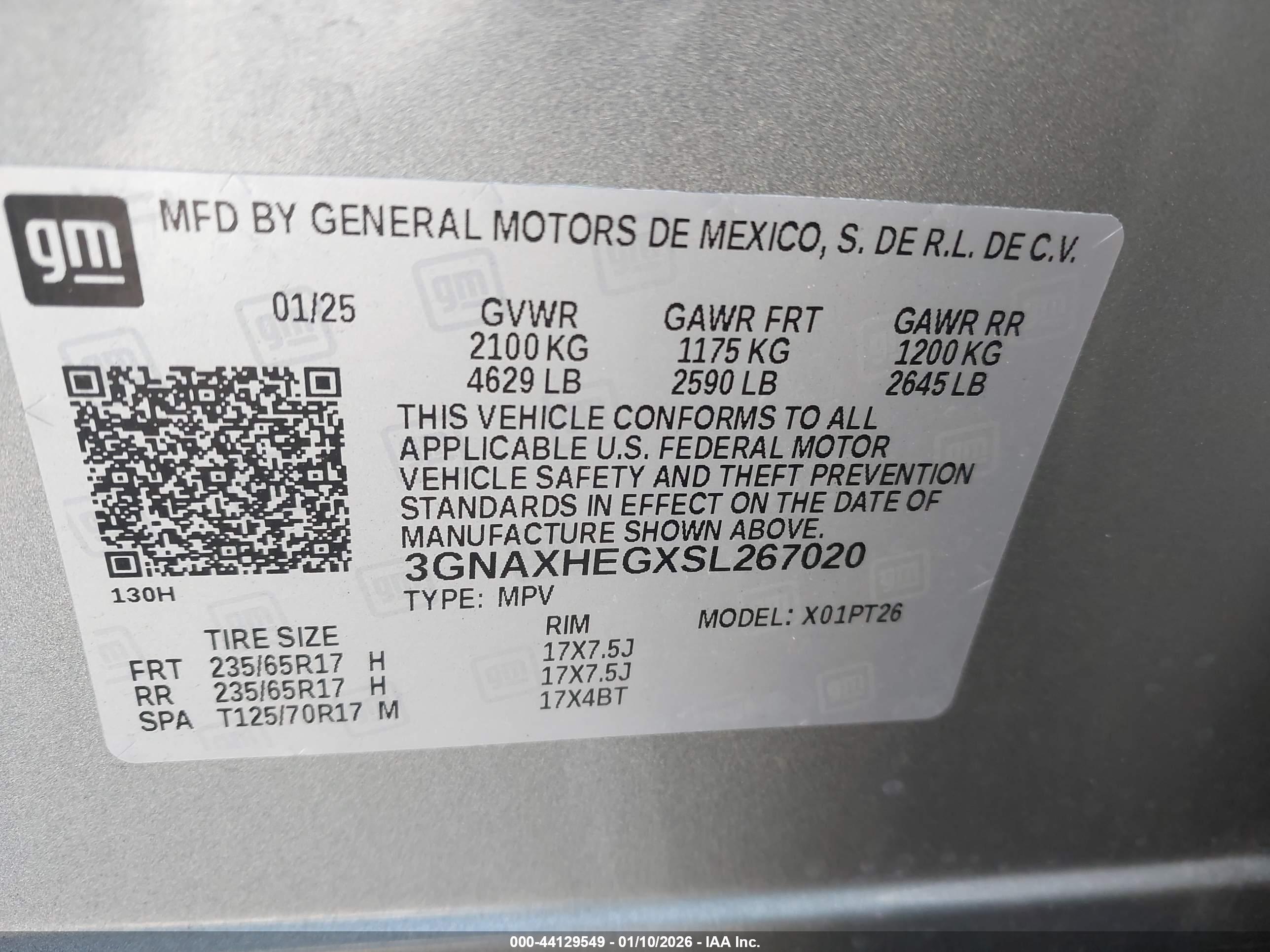 CHEVROLET EQUINOX image 9