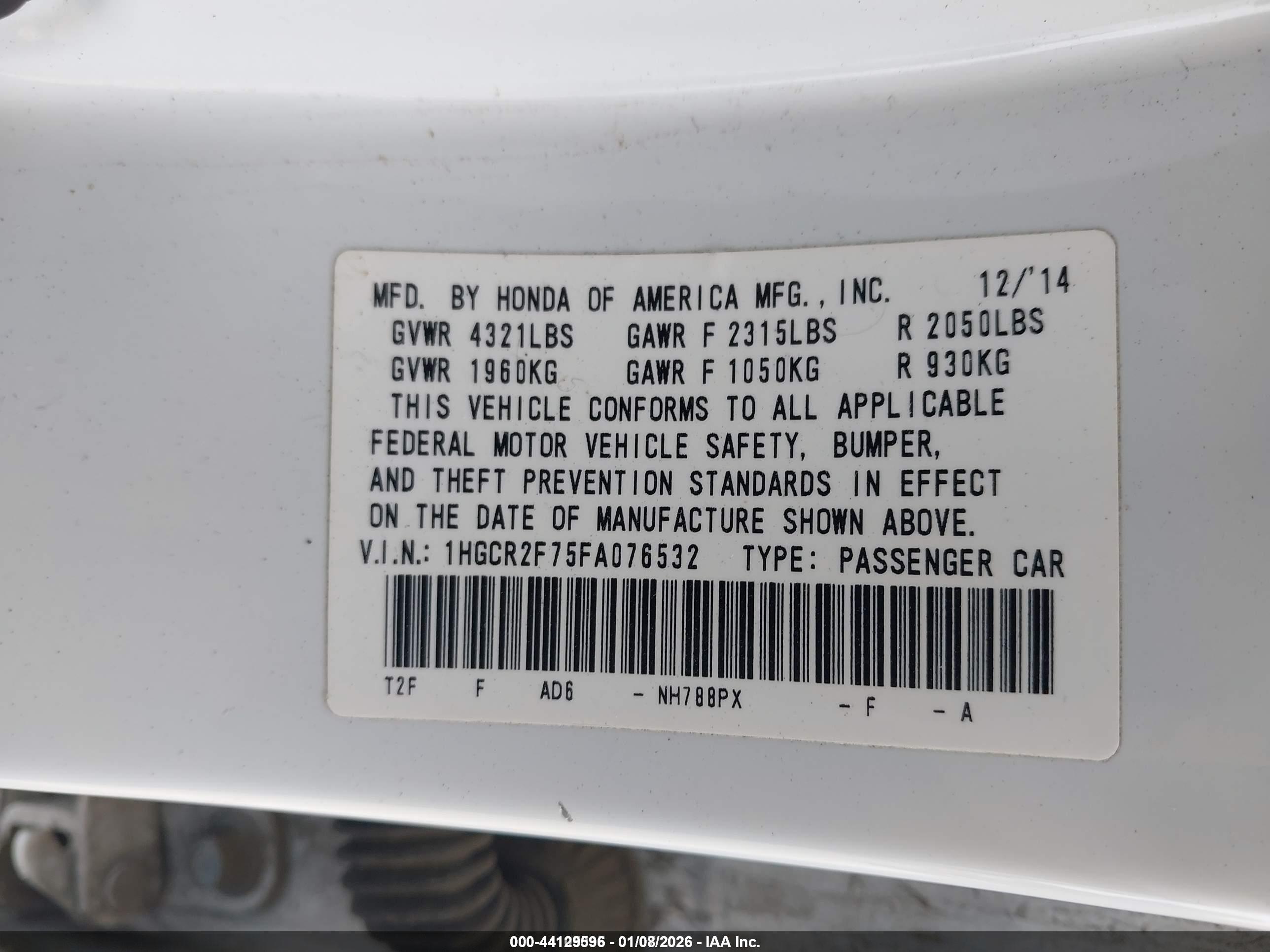 HONDA ACCORD image 9
