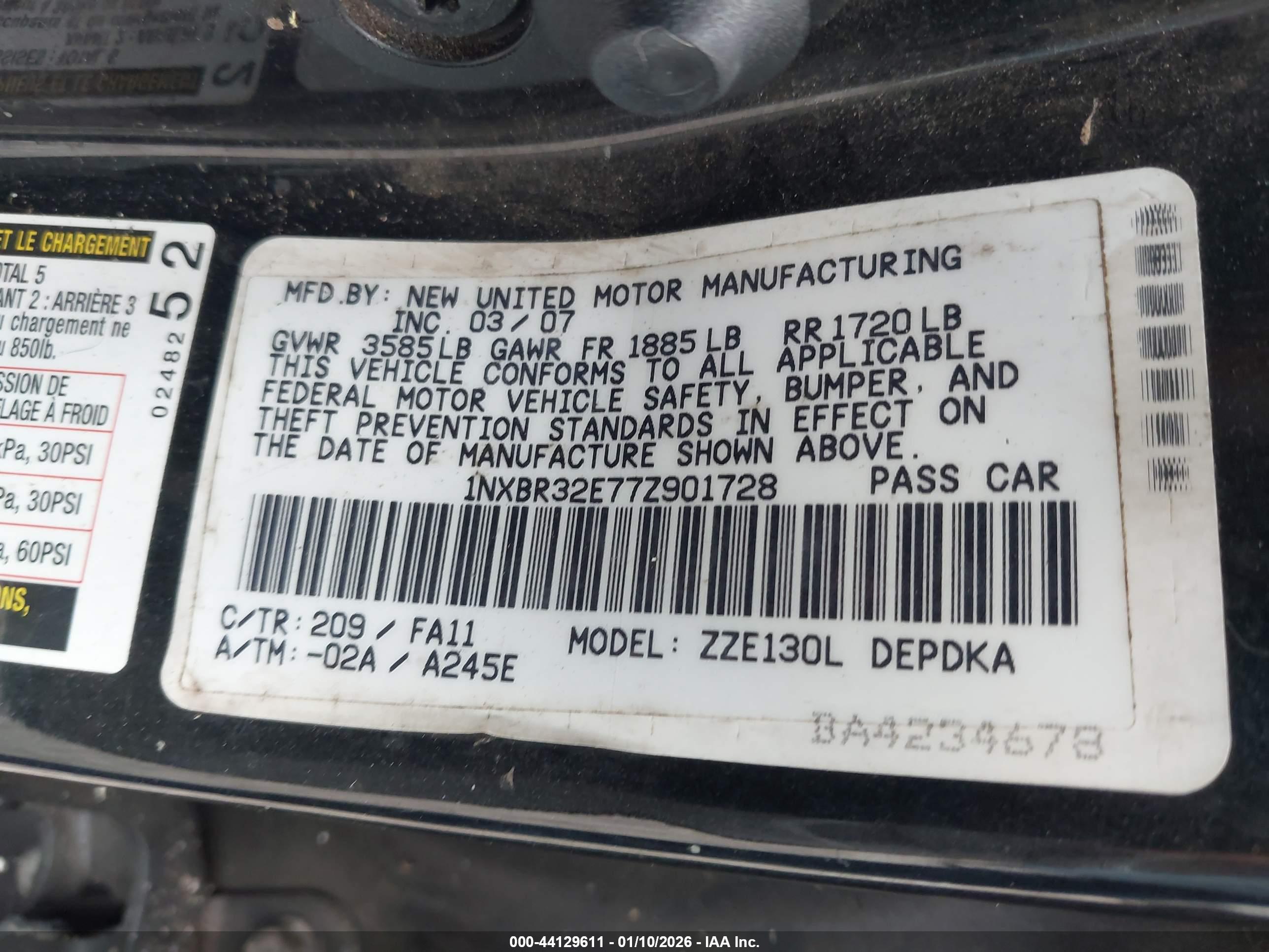 TOYOTA COROLLA image 9