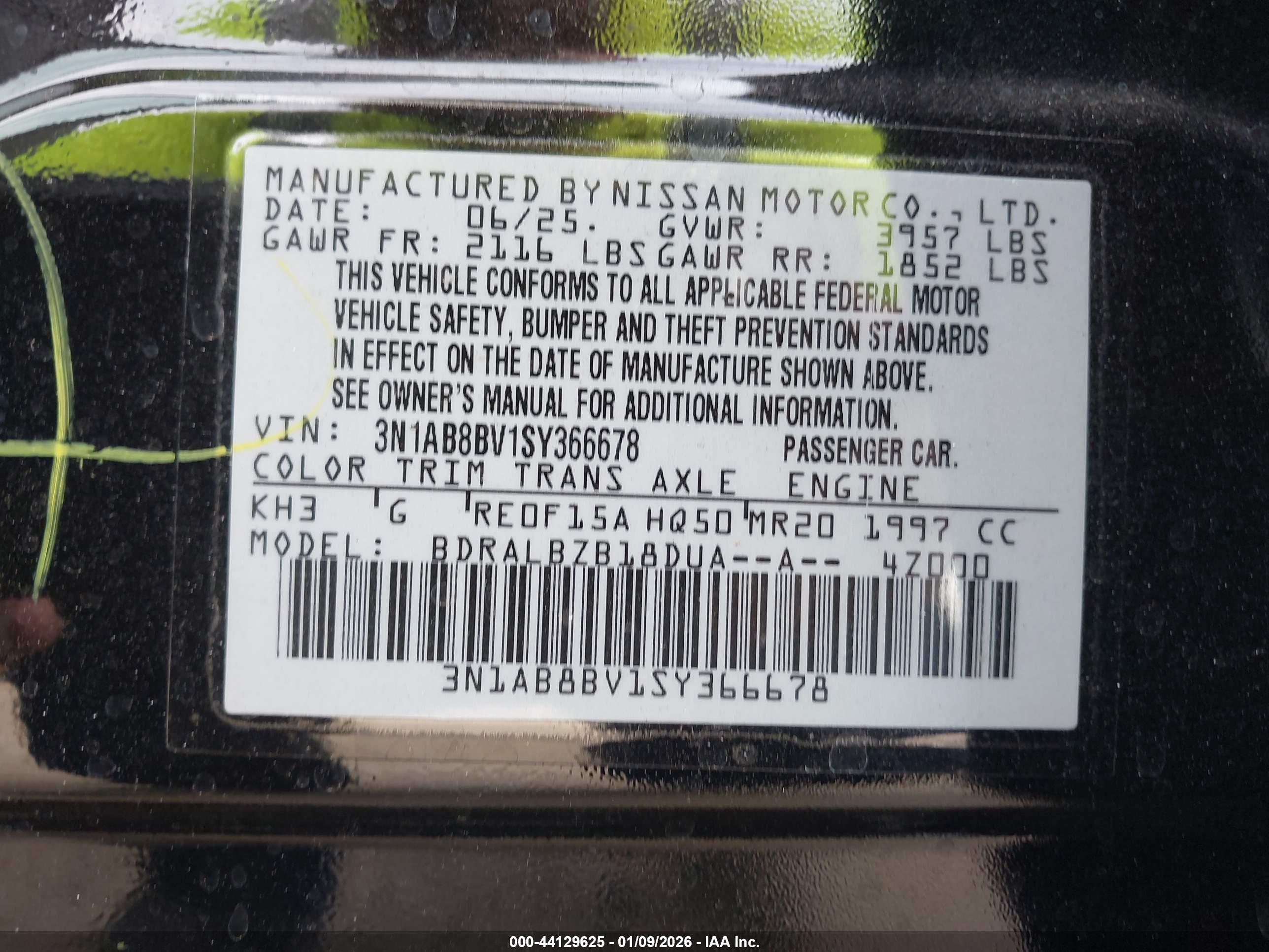 NISSAN SENTRA image 9
