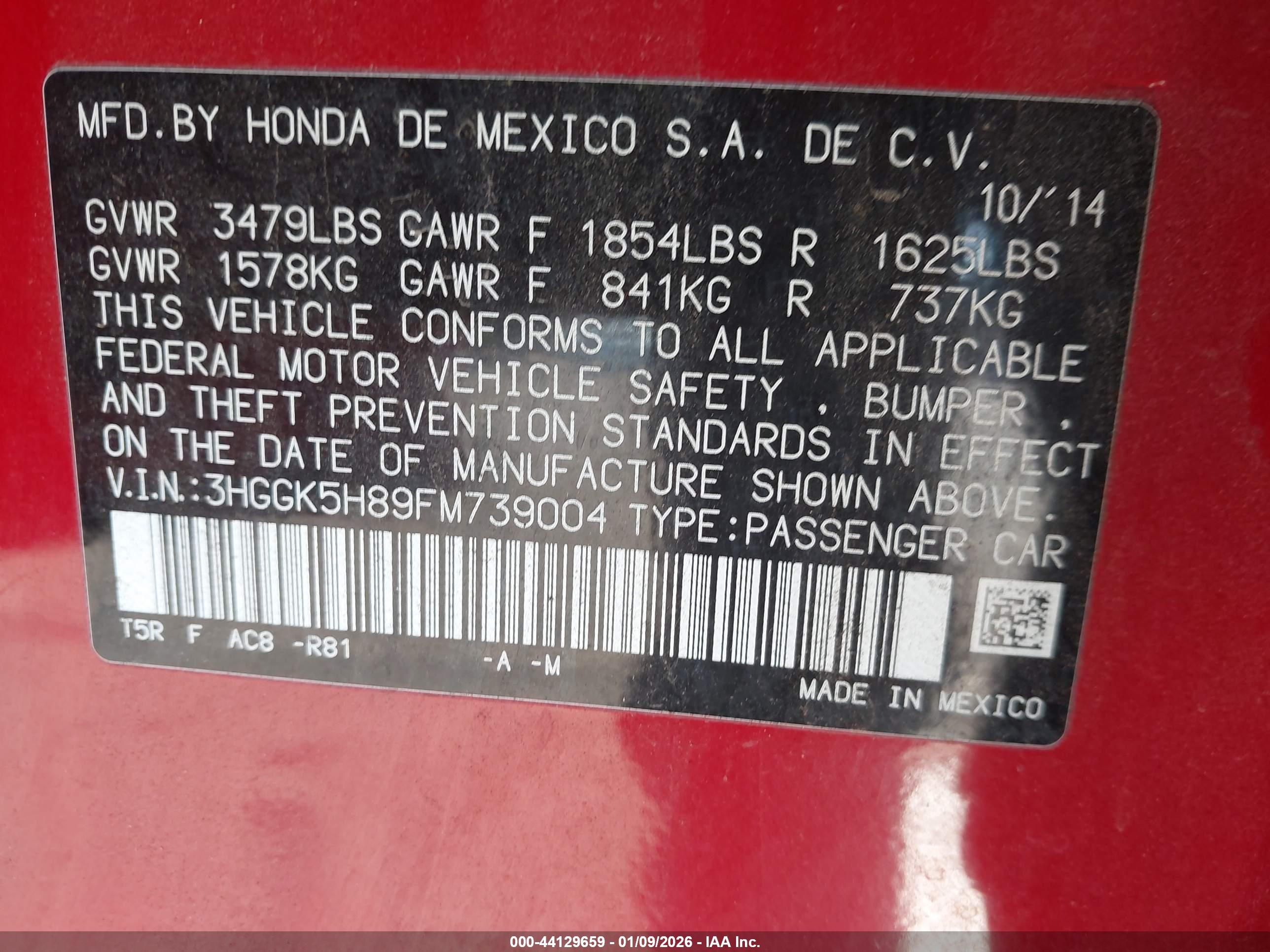 HONDA FIT image 9
