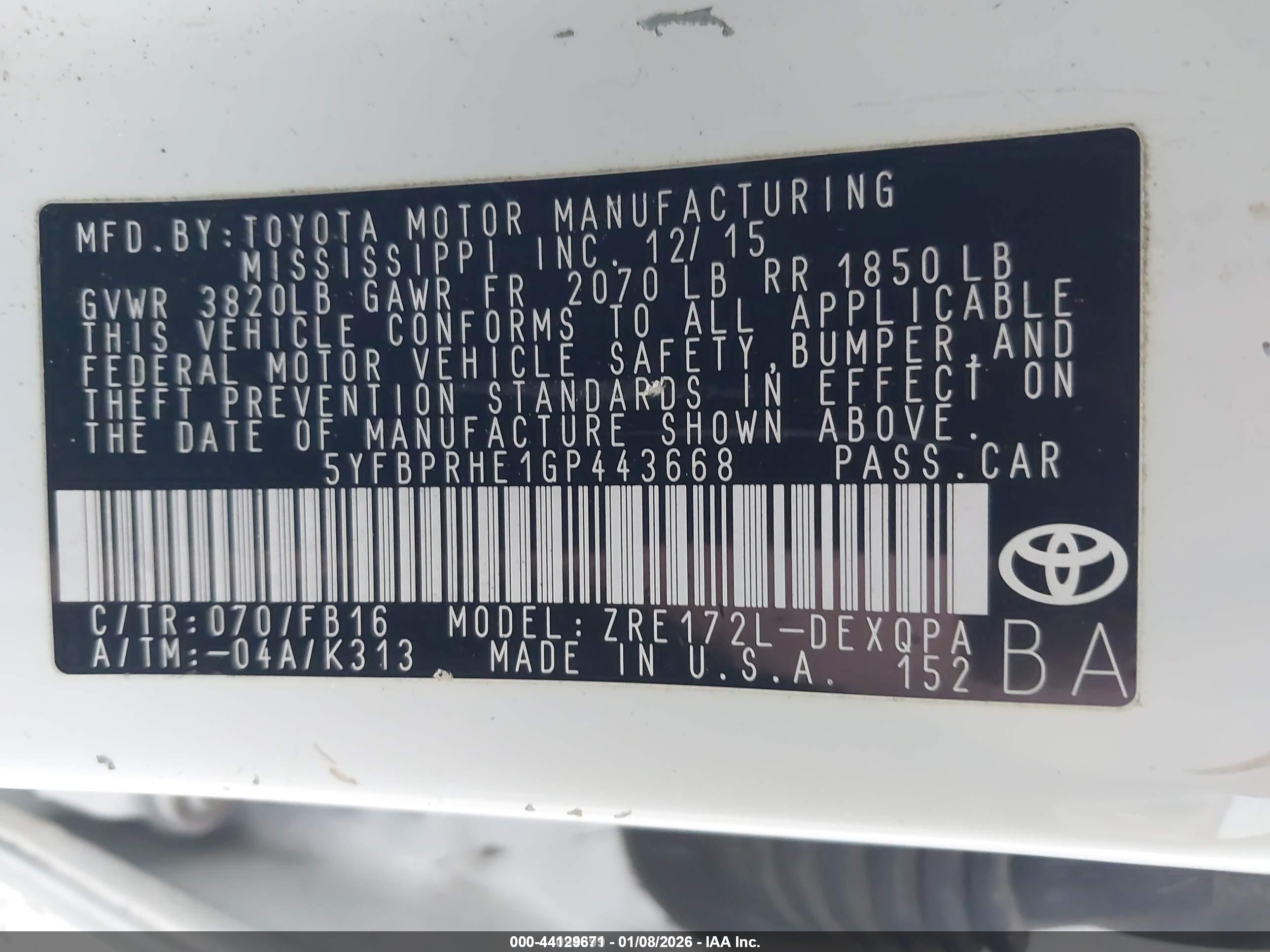 TOYOTA COROLLA image 9