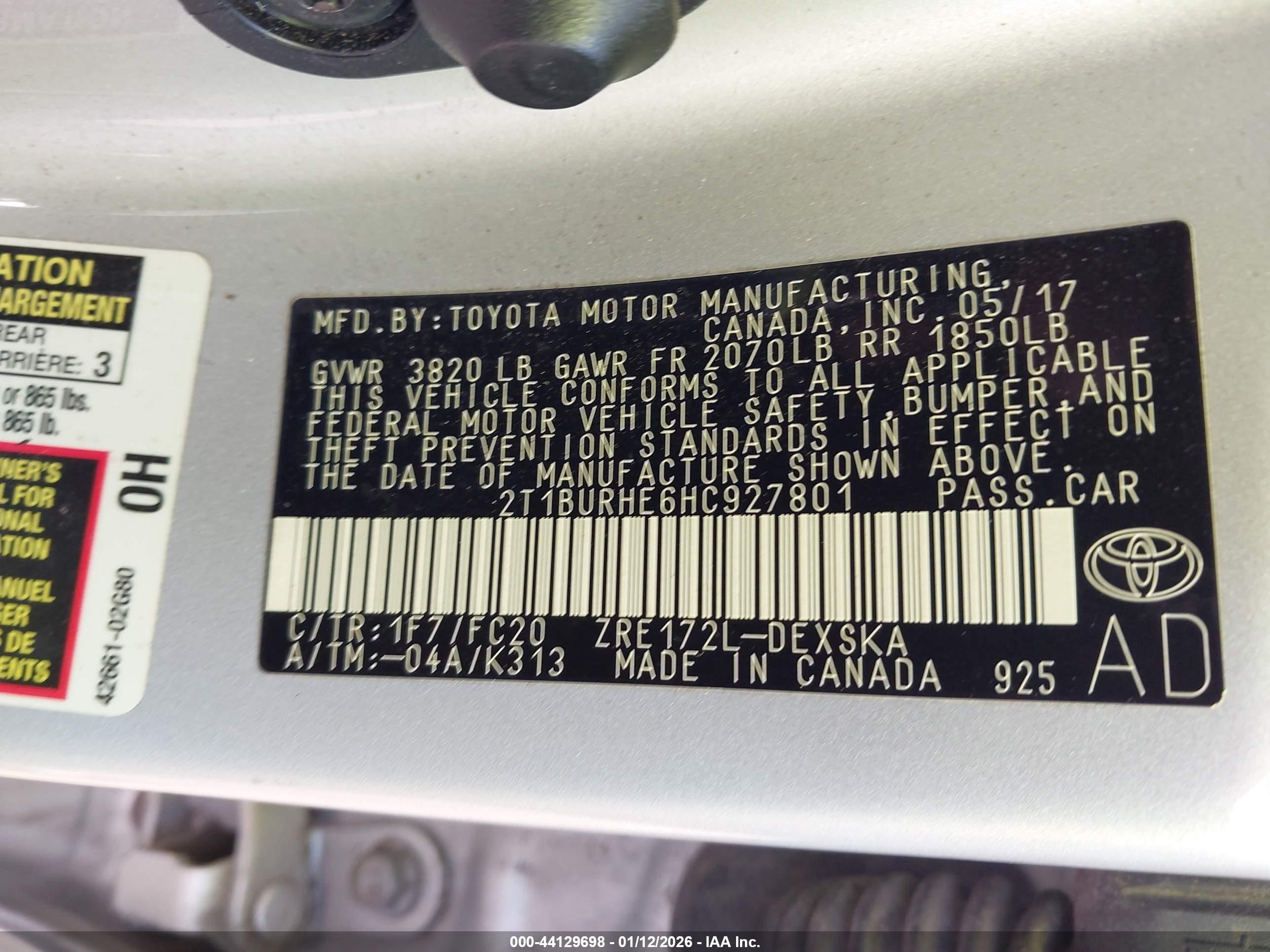 TOYOTA COROLLA image 9