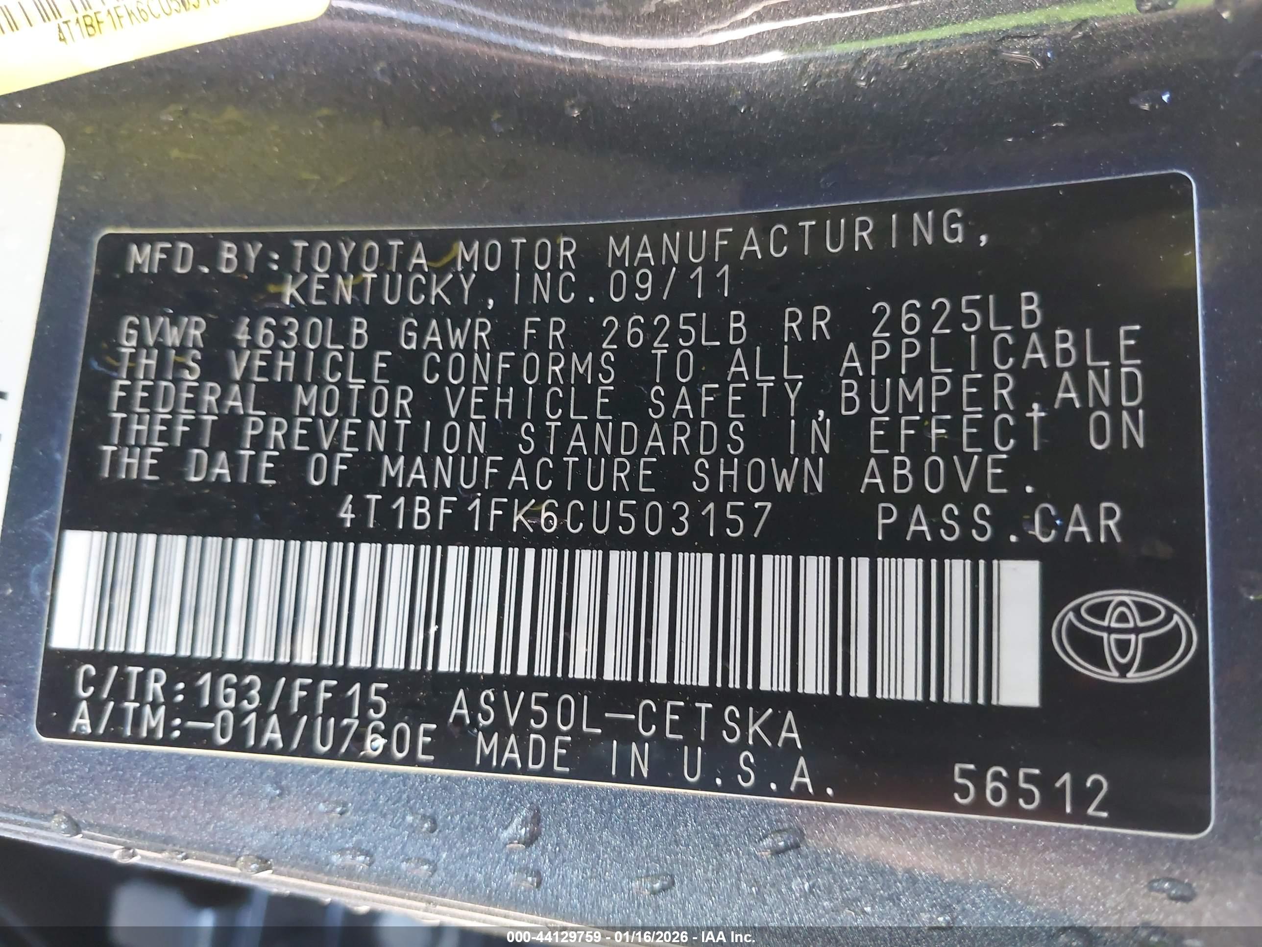 TOYOTA CAMRY image 9