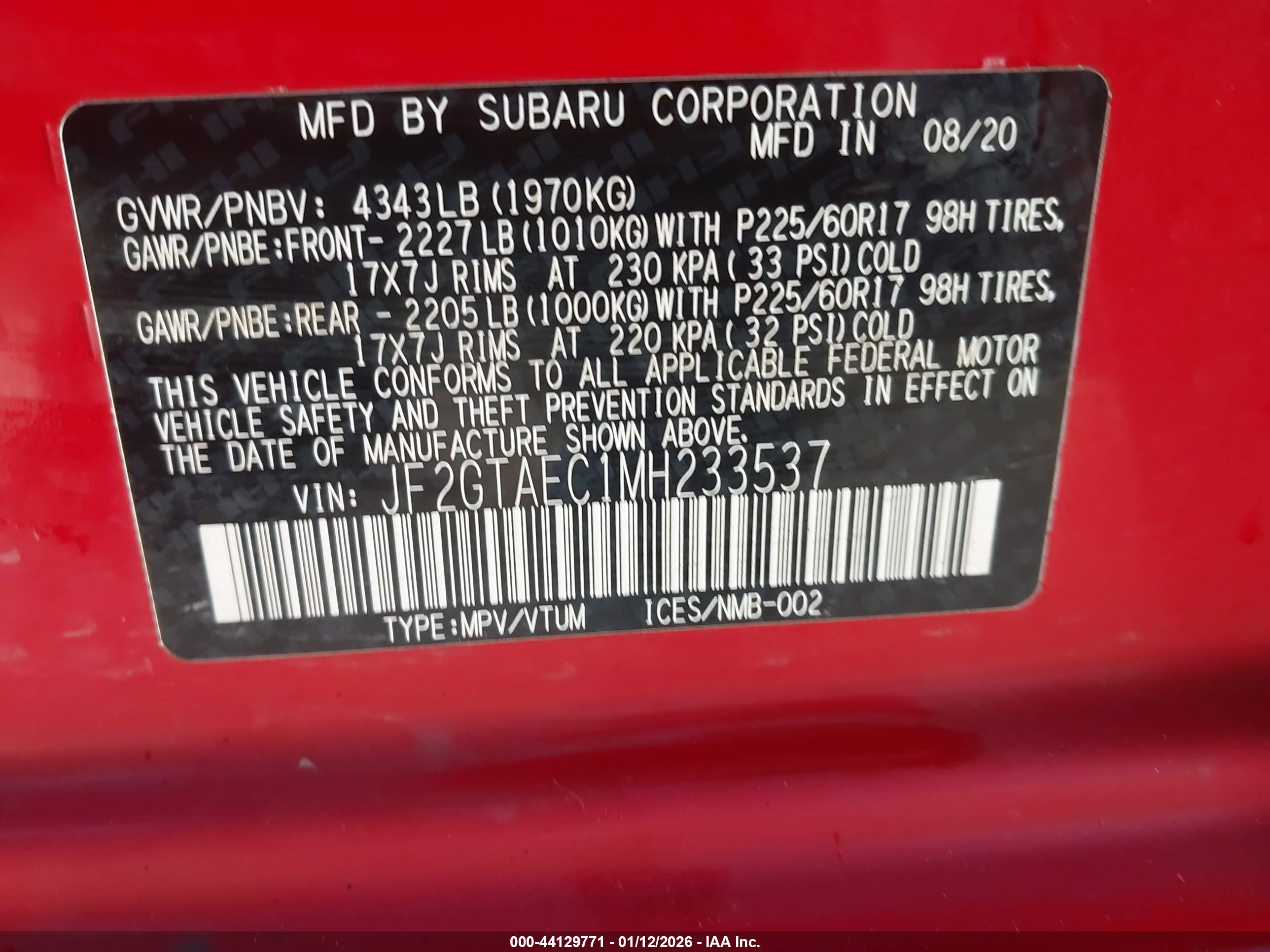SUBARU CROSSTREK image 9