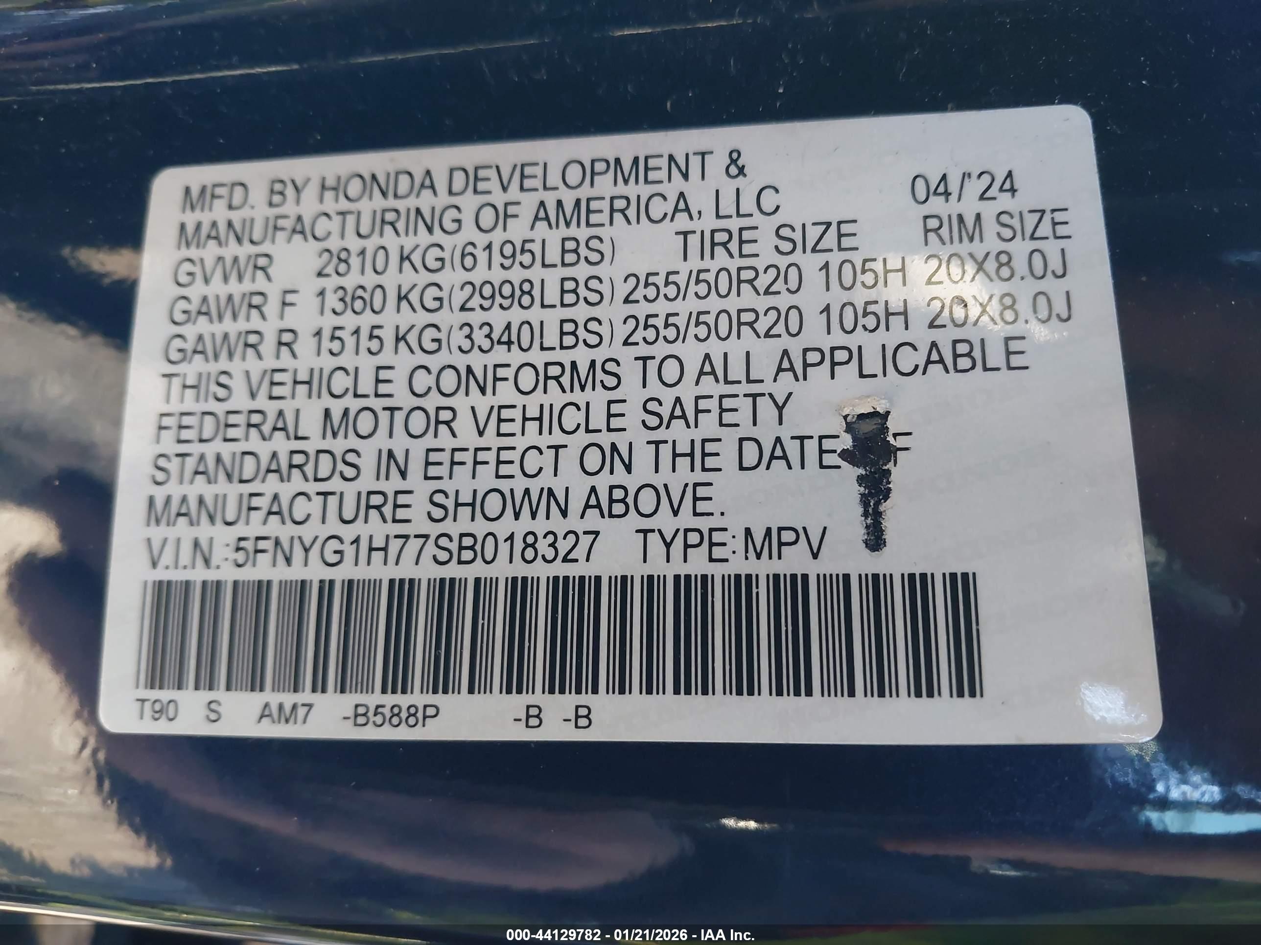 HONDA PILOT image 9