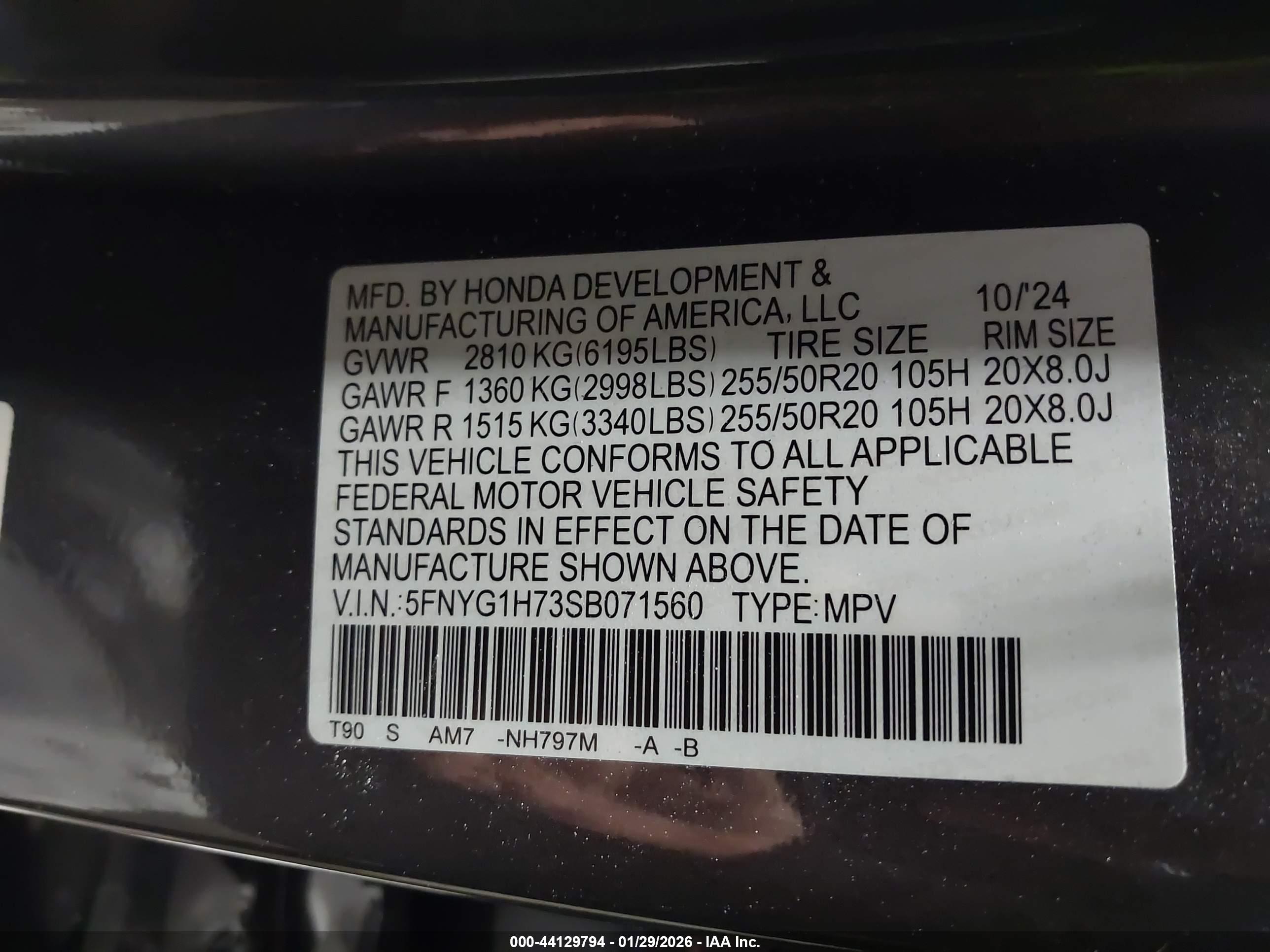 HONDA PILOT image 9