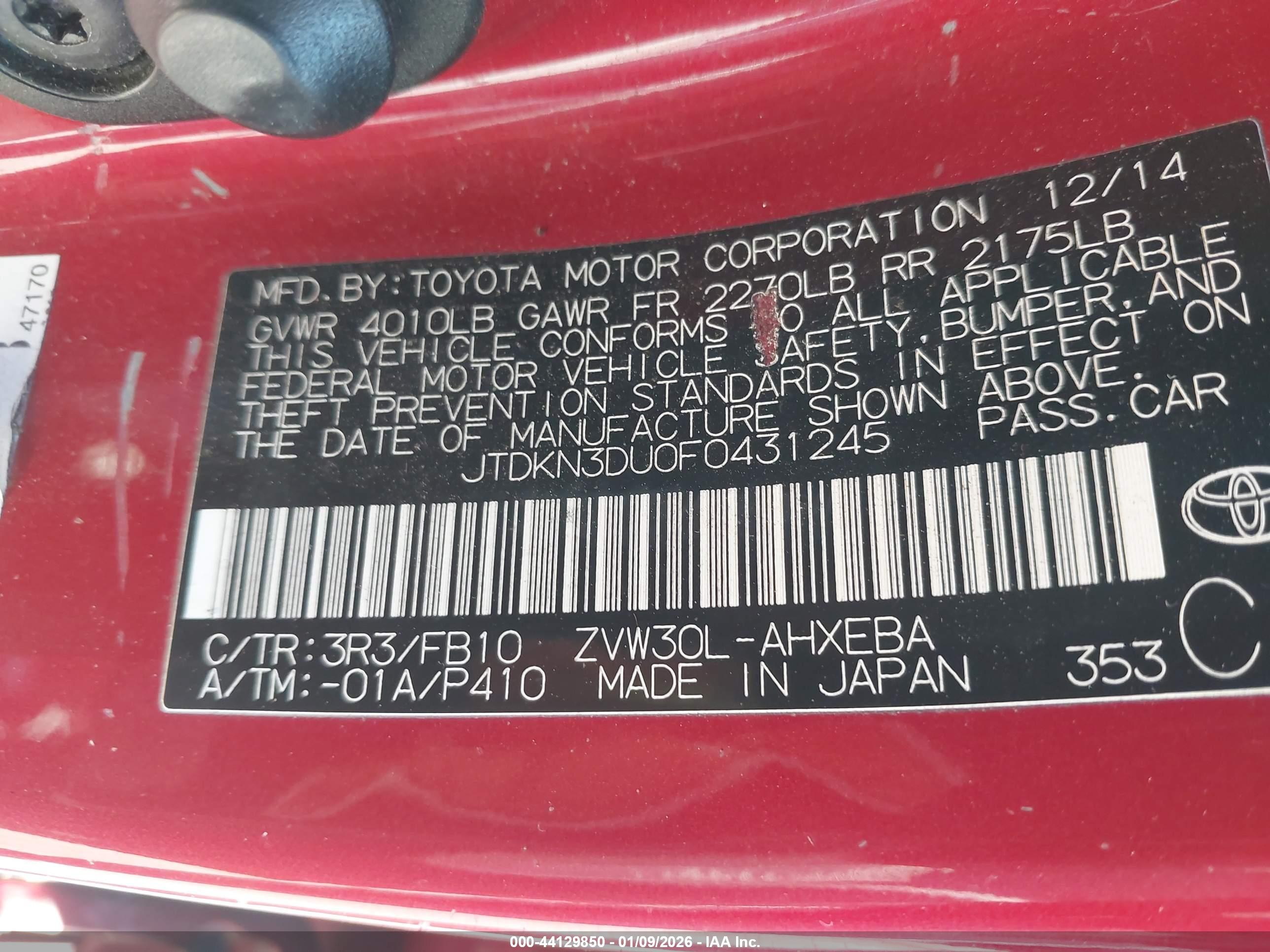 TOYOTA PRIUS image 9