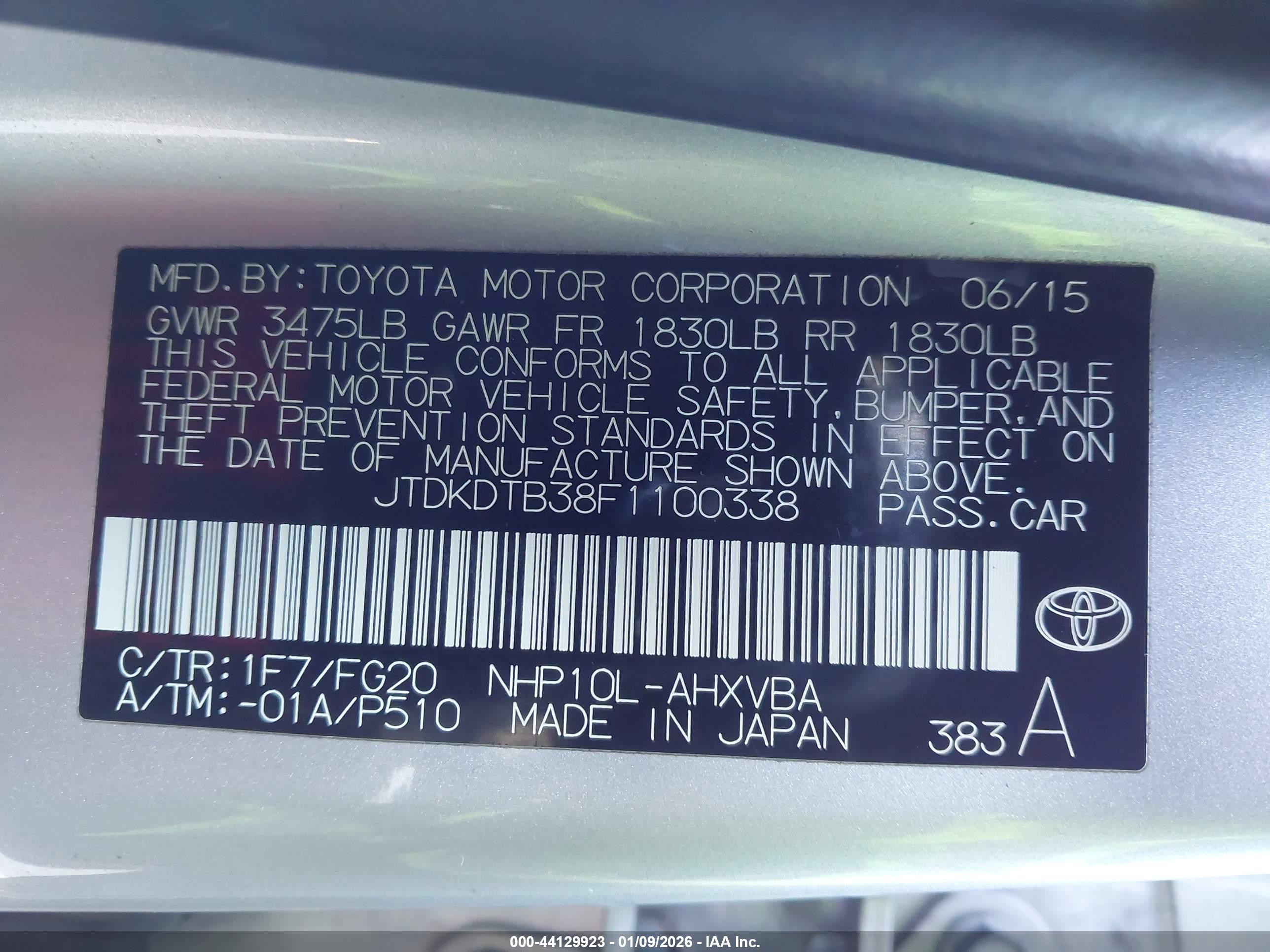 TOYOTA PRIUS image 9