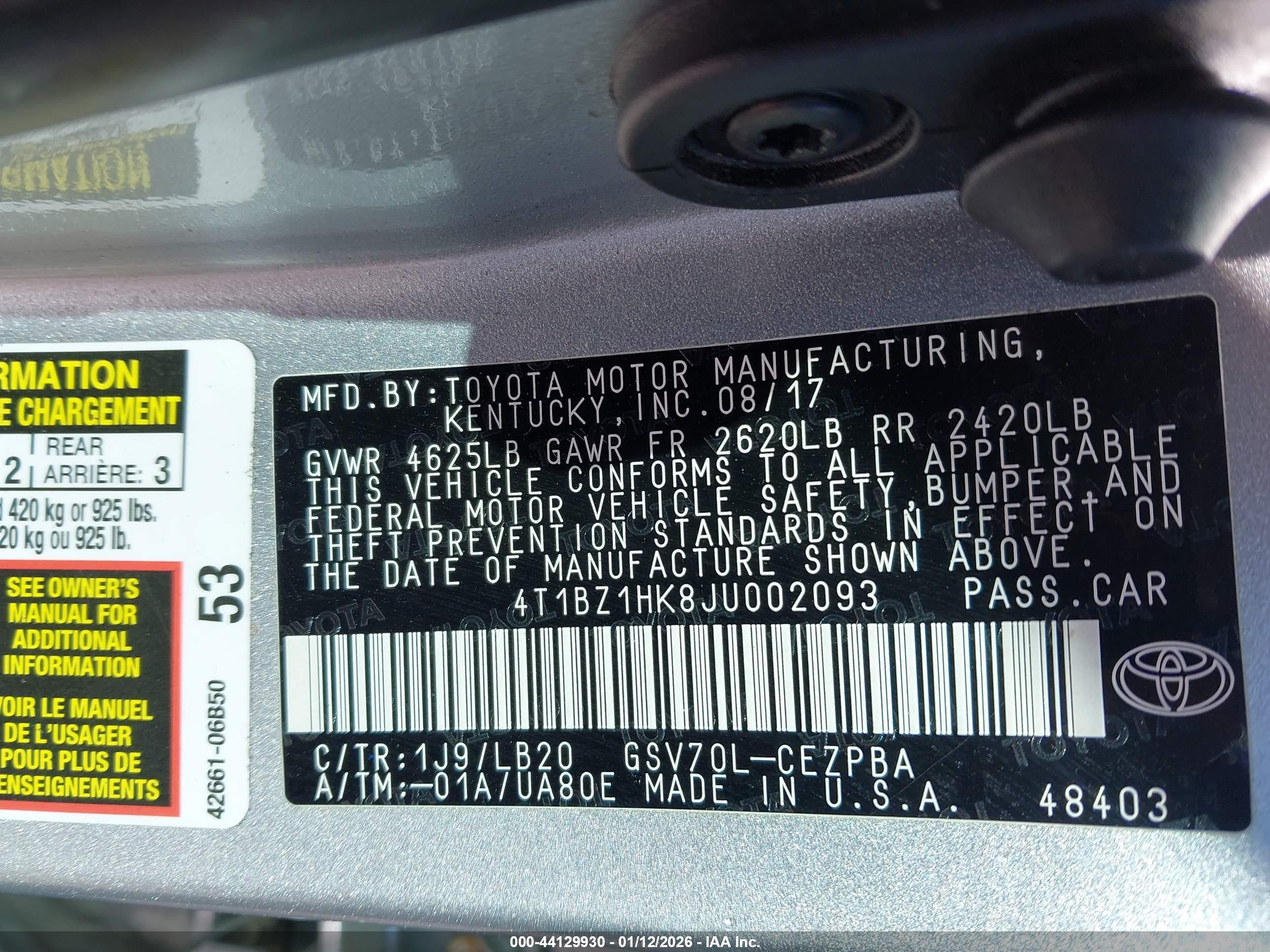TOYOTA CAMRY image 9