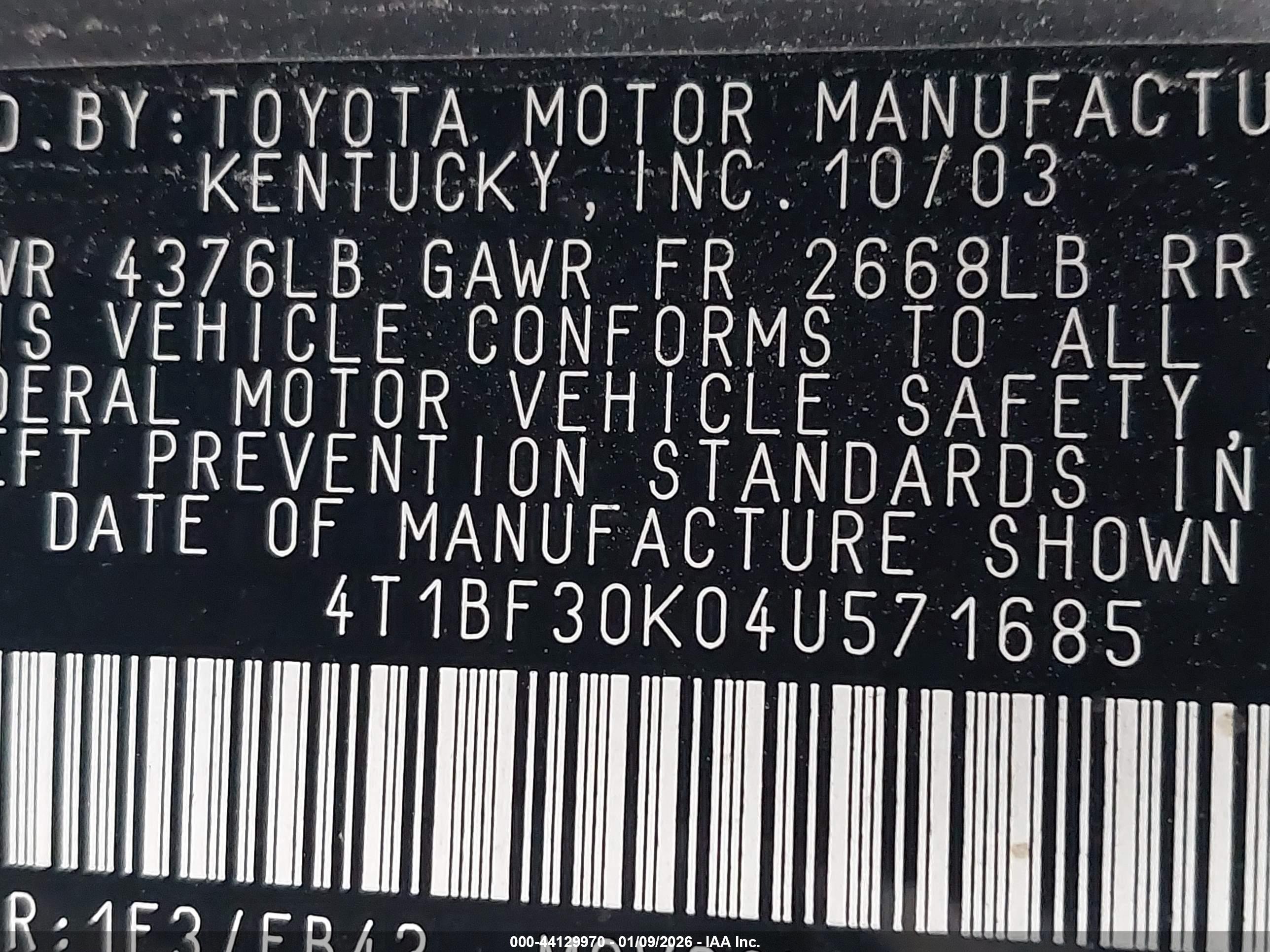 TOYOTA CAMRY image 9