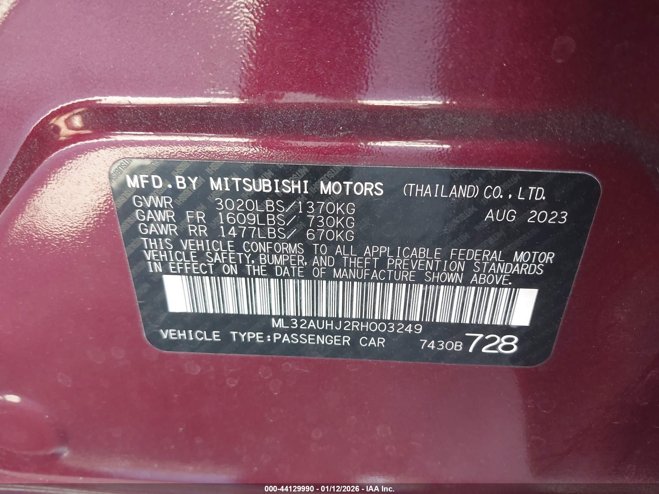 MITSUBISHI MIRAGE image 9
