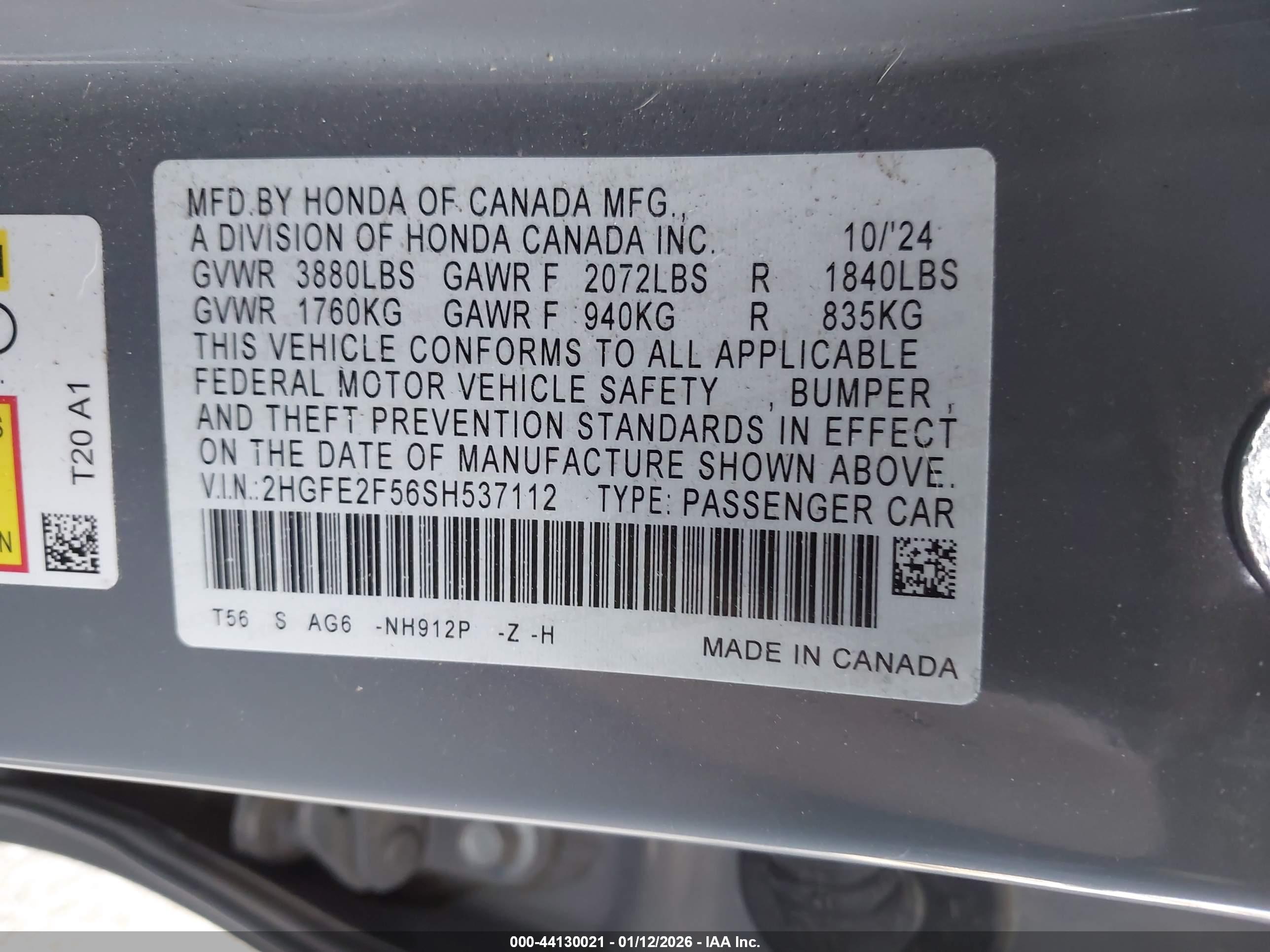 HONDA CIVIC image 9