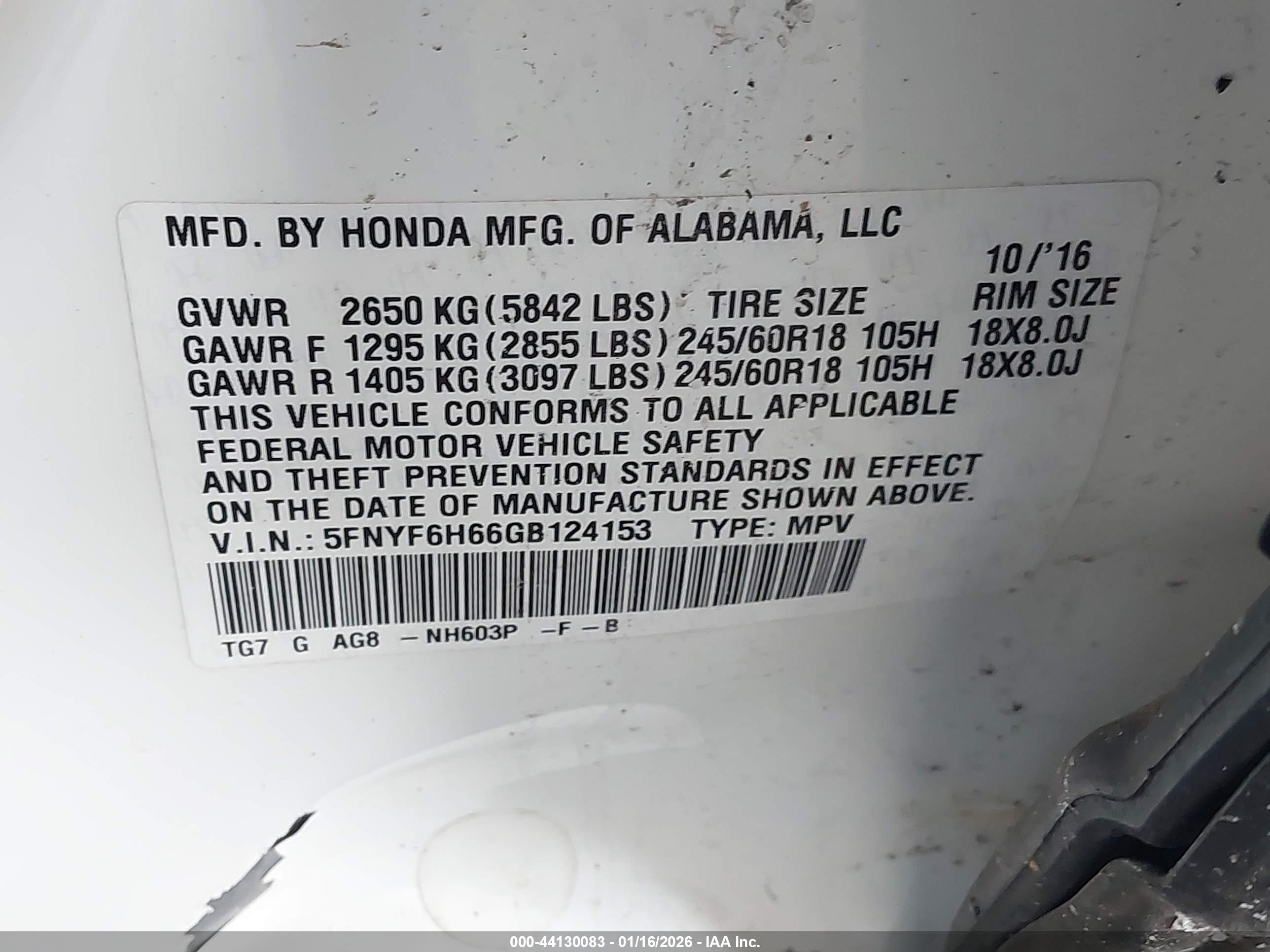 HONDA PILOT image 9