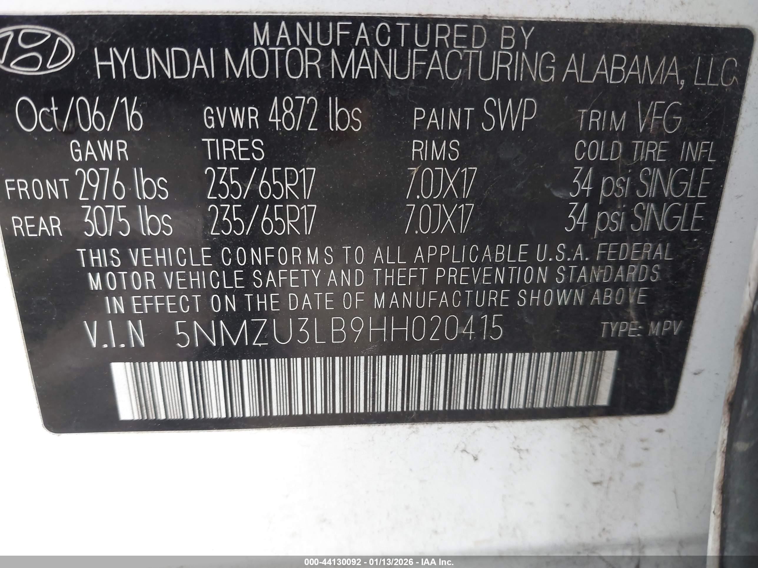 HYUNDAI SANTA image 9