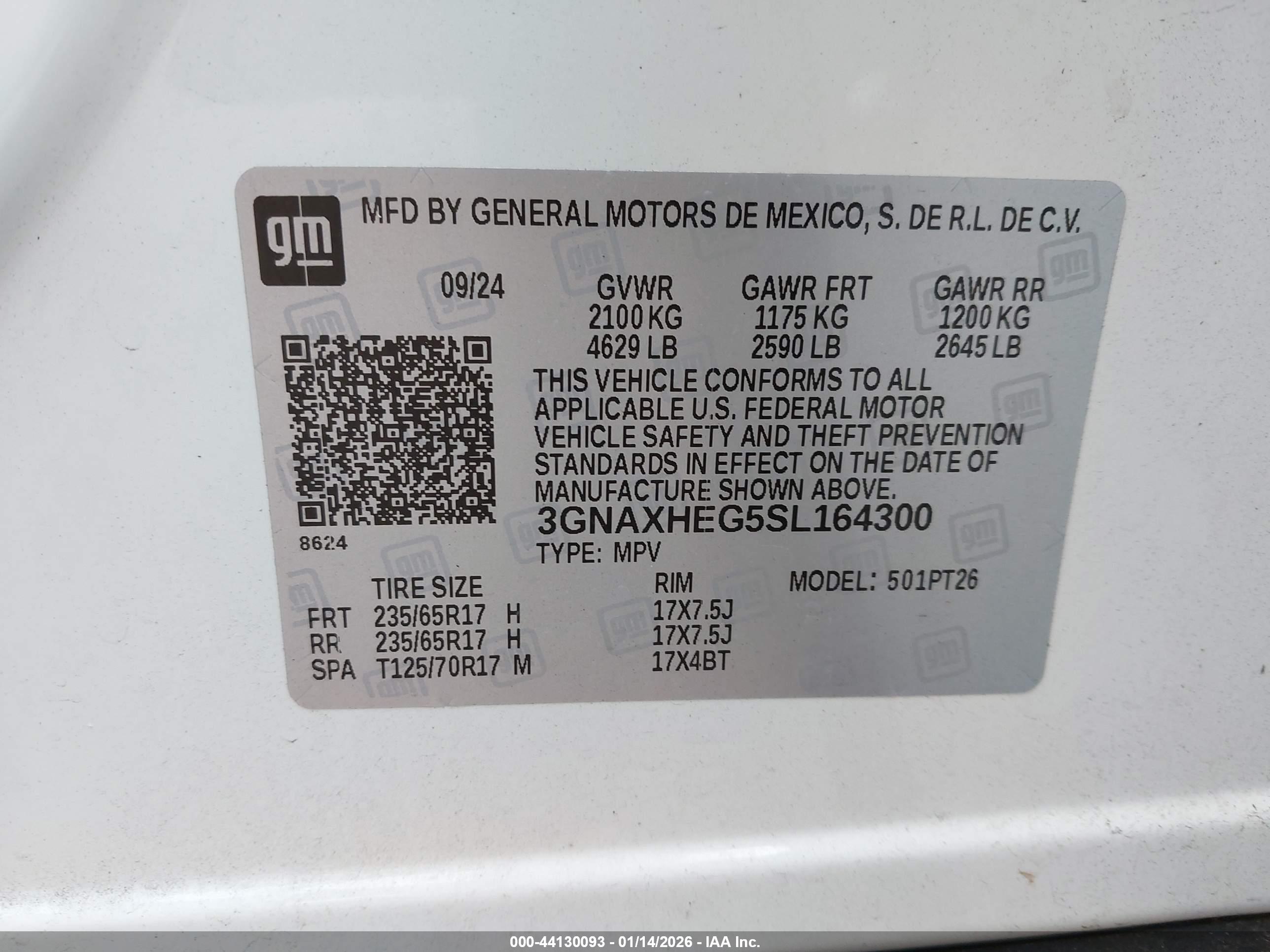 CHEVROLET EQUINOX image 9
