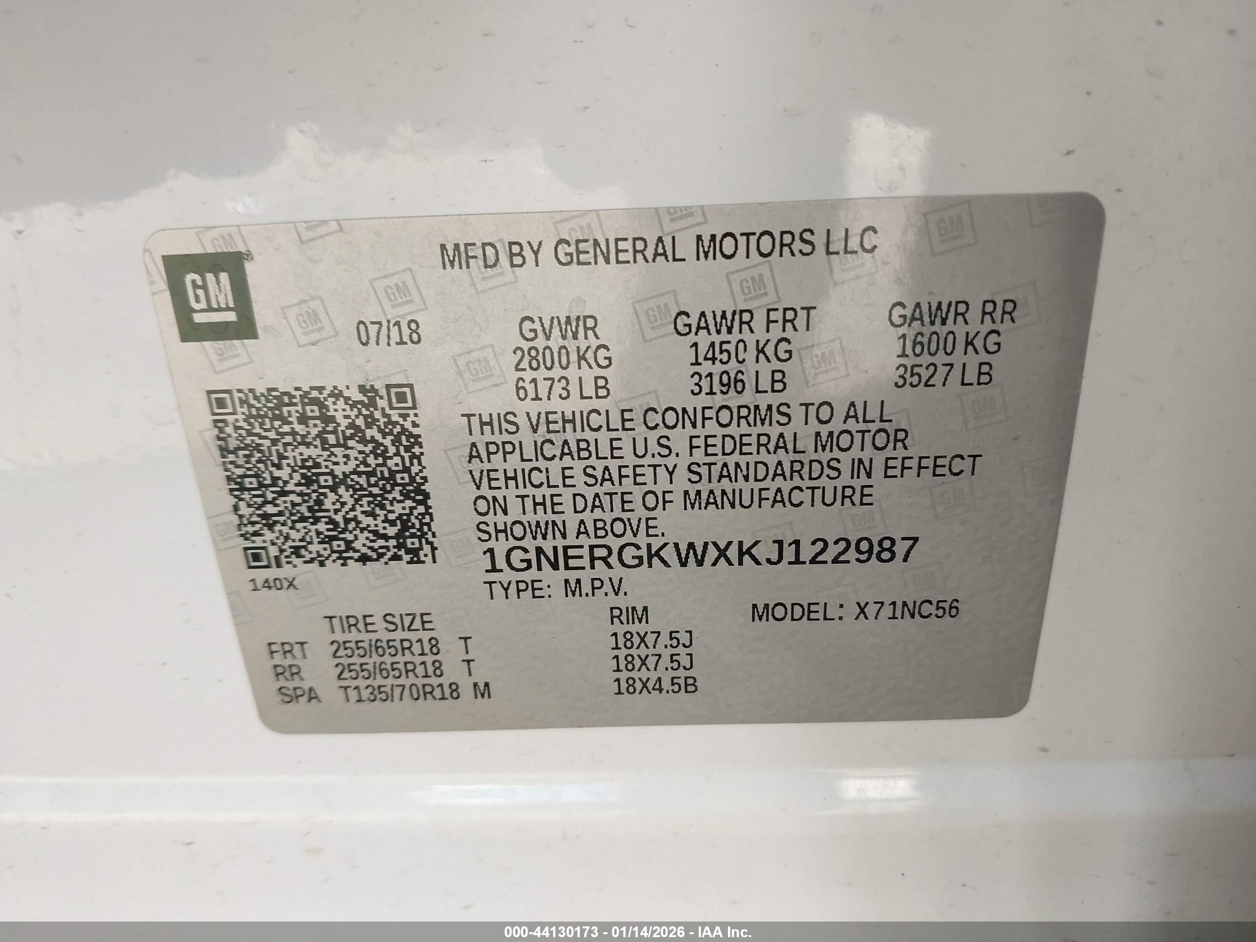 CHEVROLET TRAVERSE image 9
