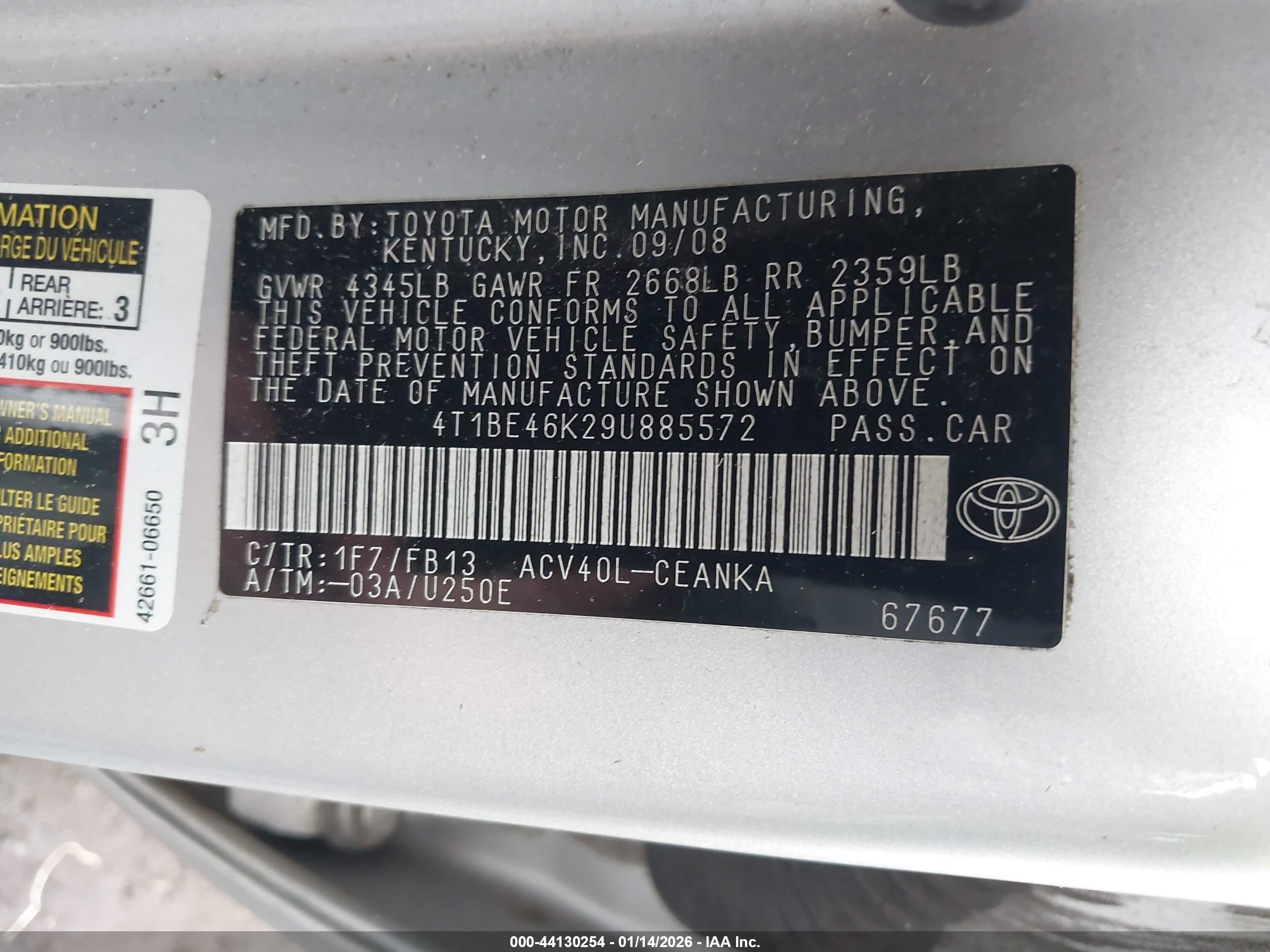 TOYOTA CAMRY image 9