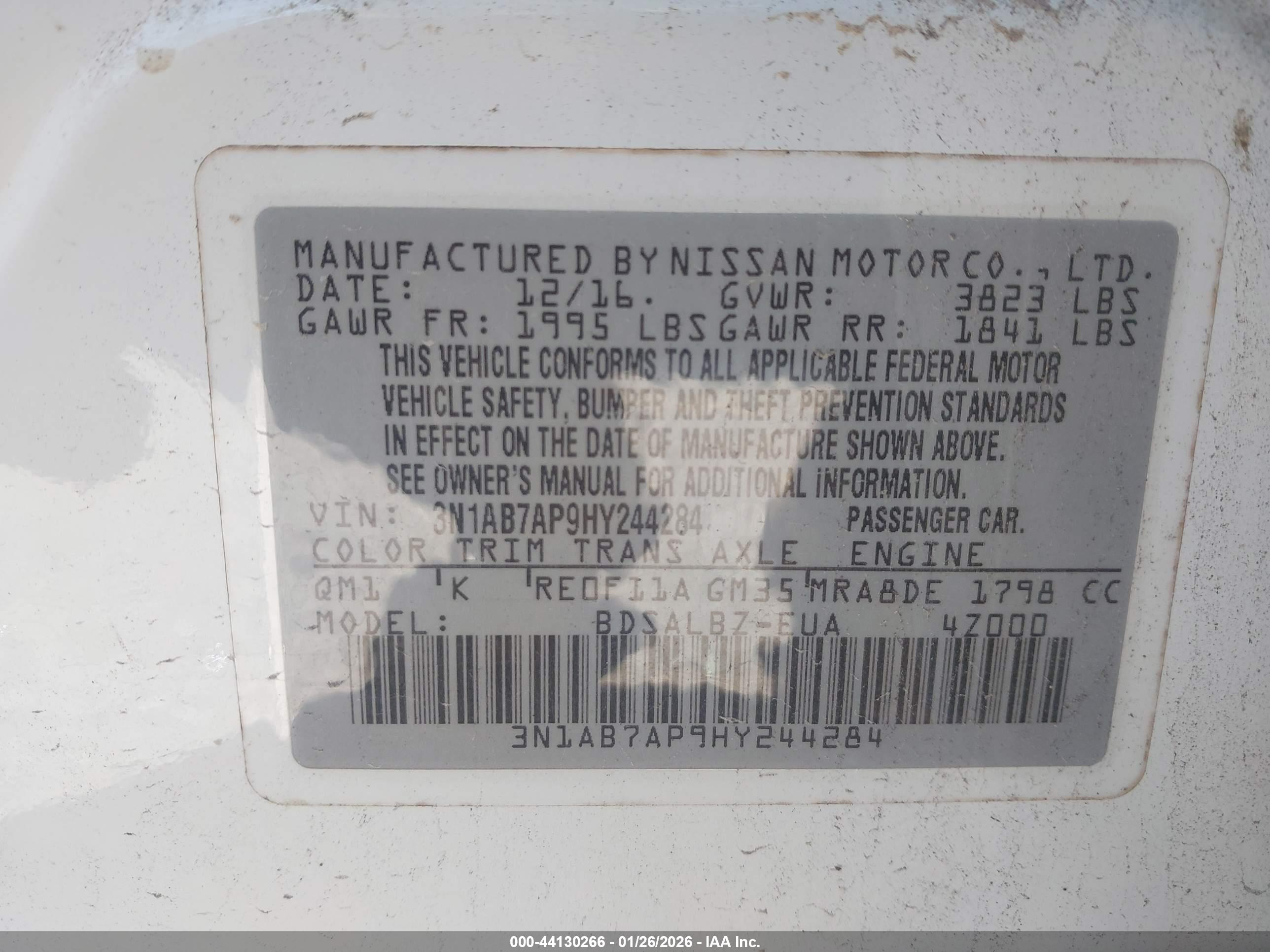 NISSAN SENTRA image 9