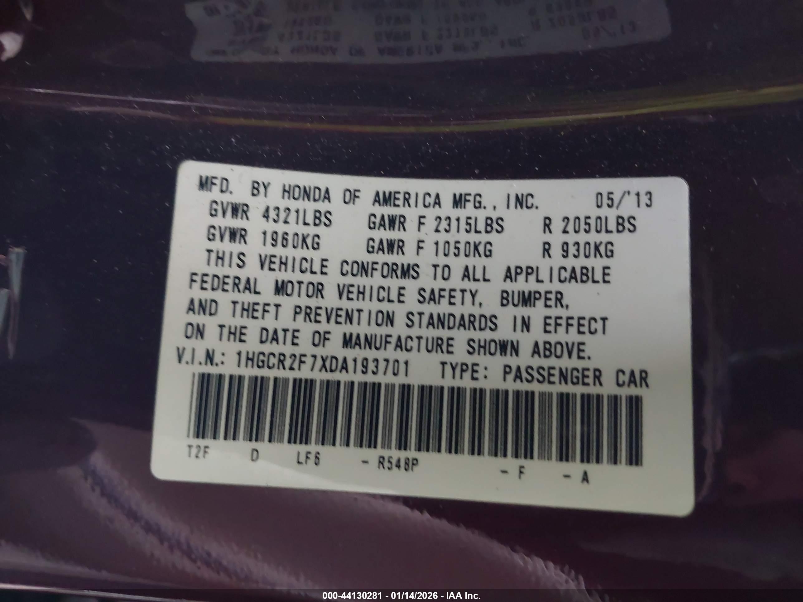 HONDA ACCORD image 9