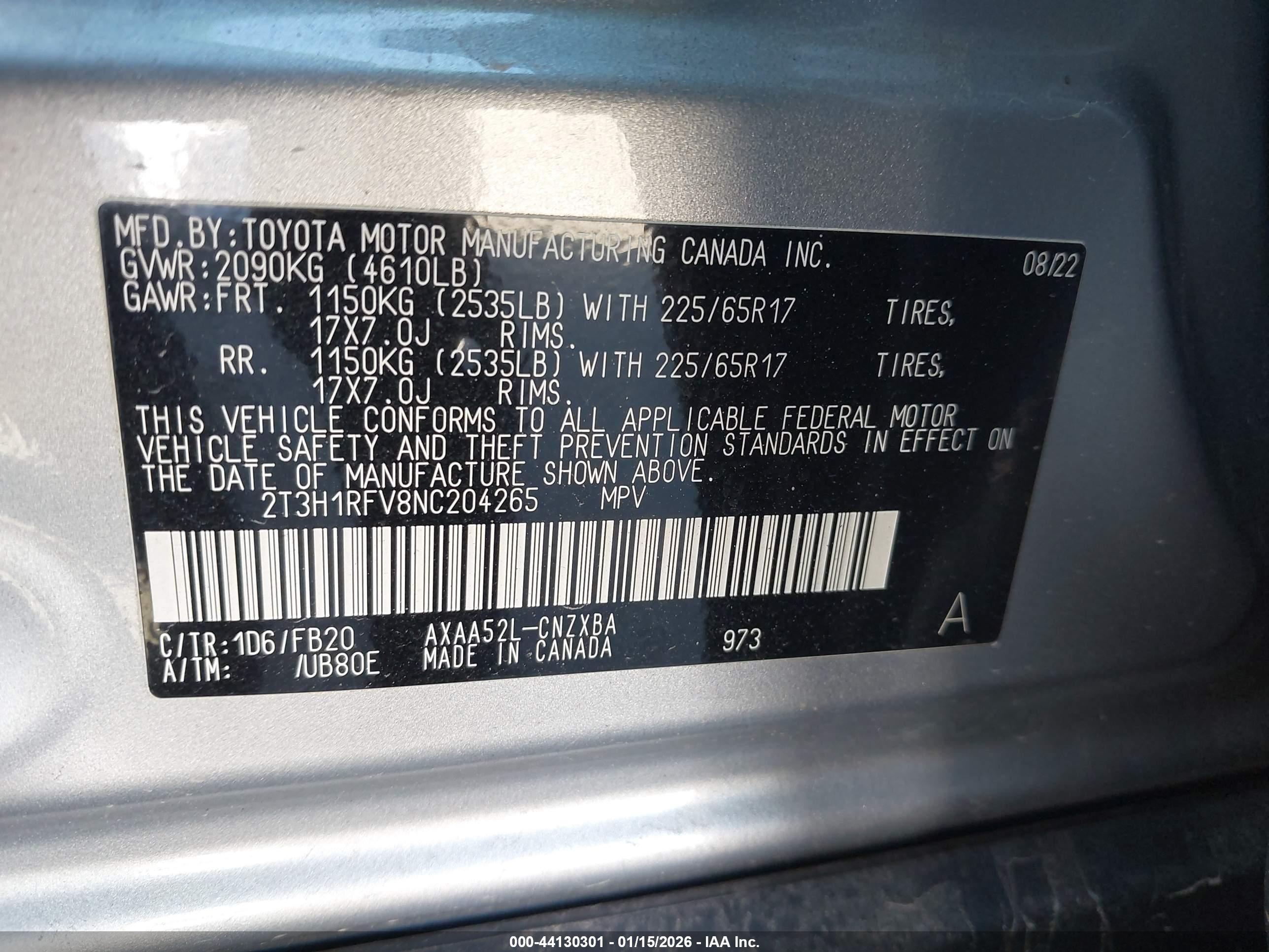 TOYOTA RAV4 image 9