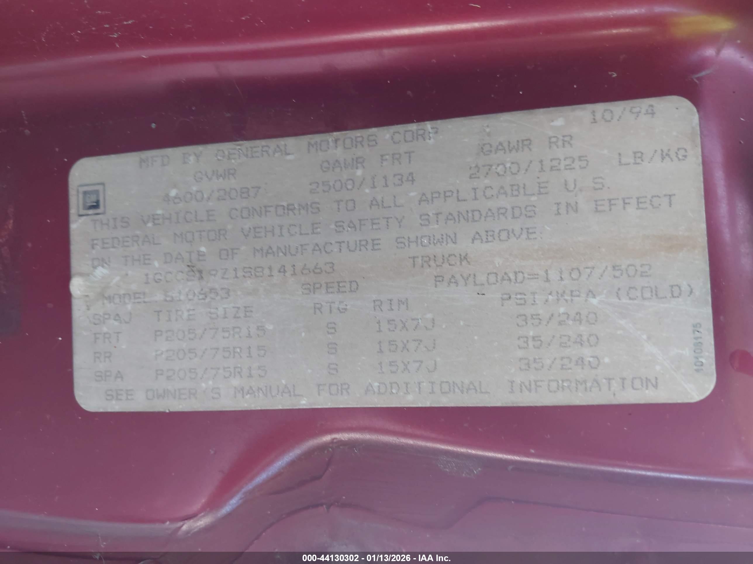 CHEVROLET S image 9