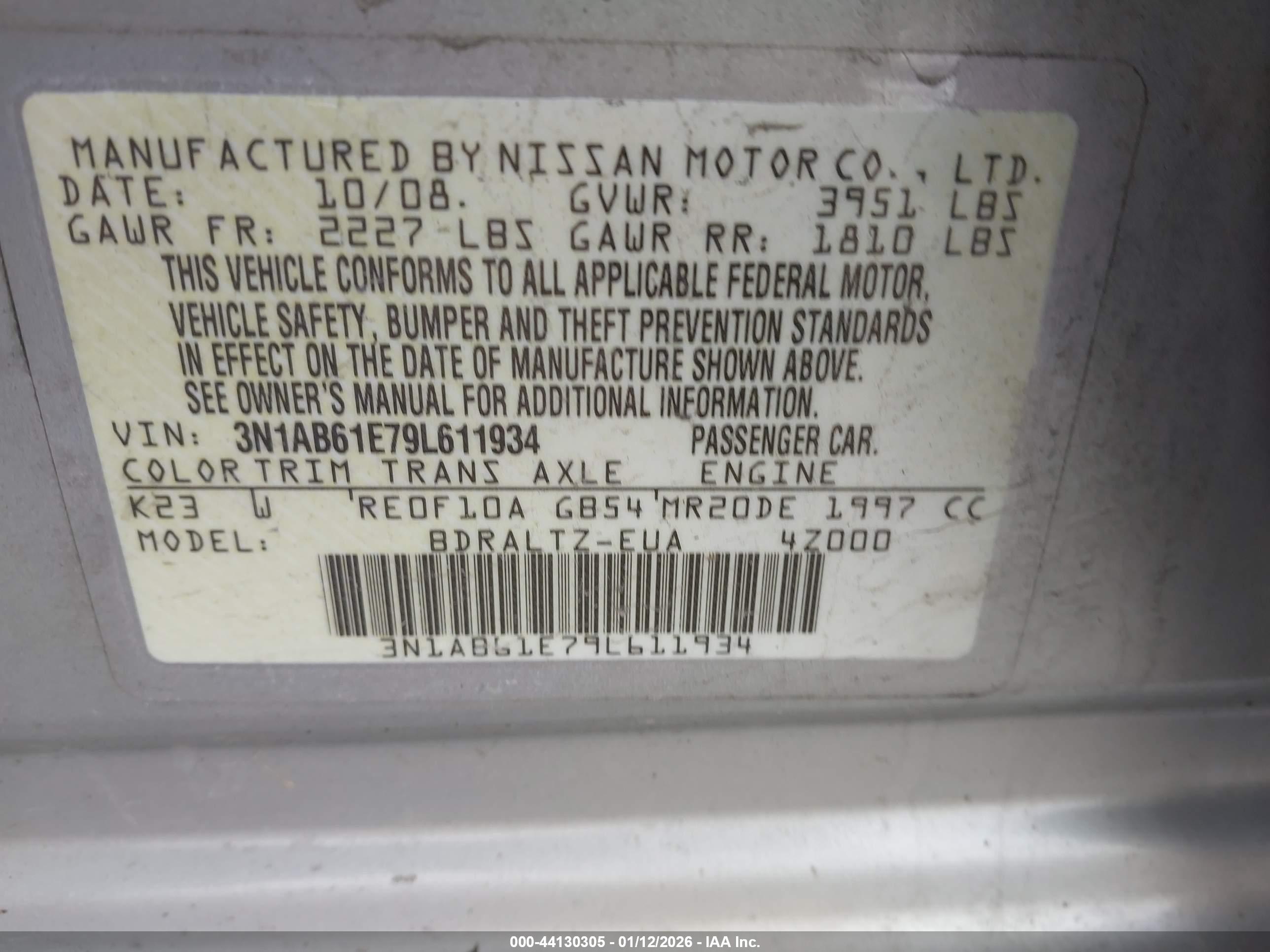 NISSAN SENTRA image 9